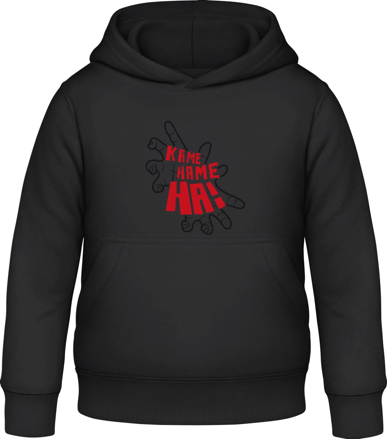 Kame Hame - Black Awdis Hoodie Kids - Front