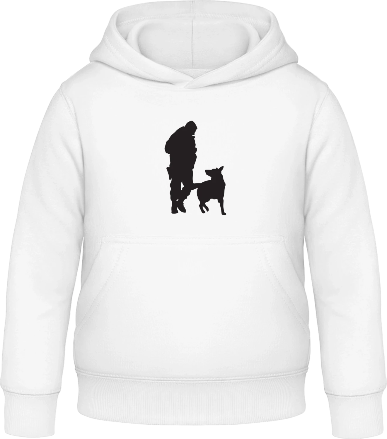 Polizeihund - Arctic white Awdis Hoodie Kids - Front