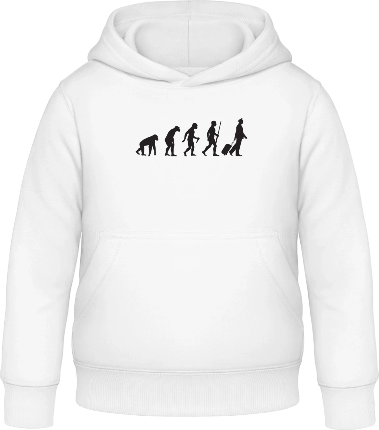 Pilot Evolution Logo - Arctic white Awdis Hoodie Kids - Front