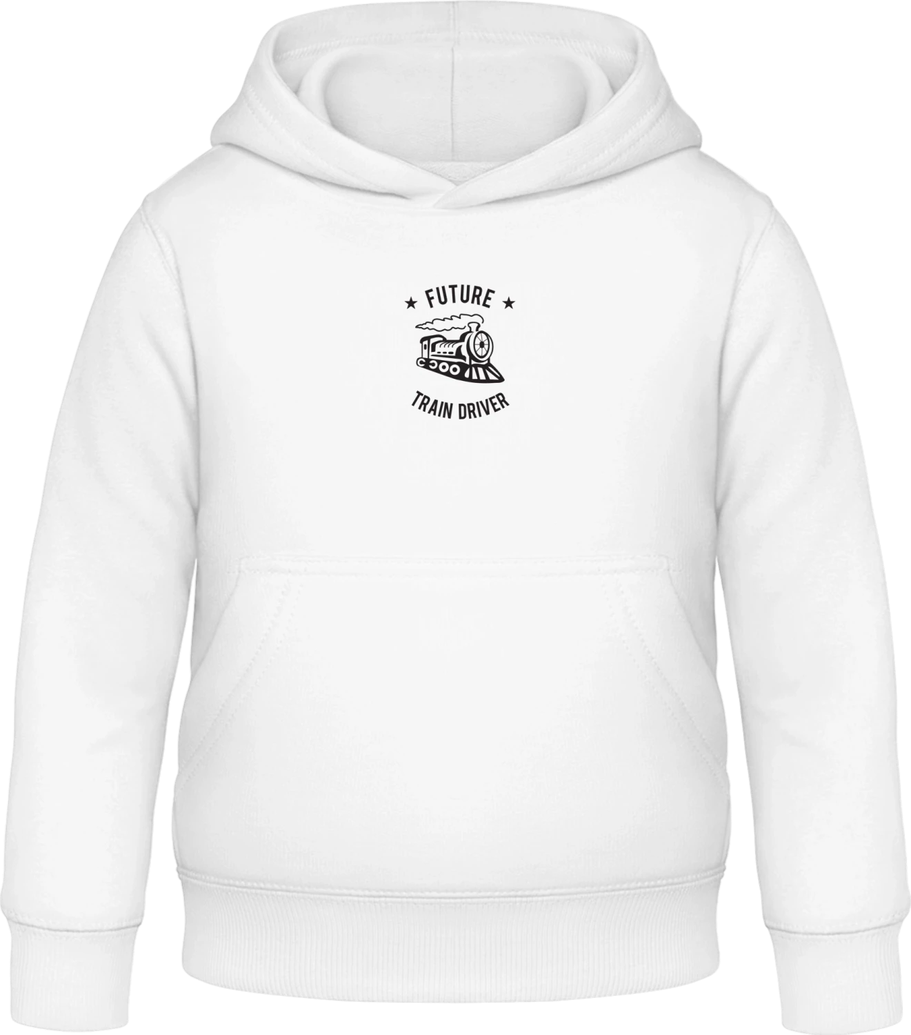 Future Train Driver - Arctic white Awdis Hoodie Kids - Front