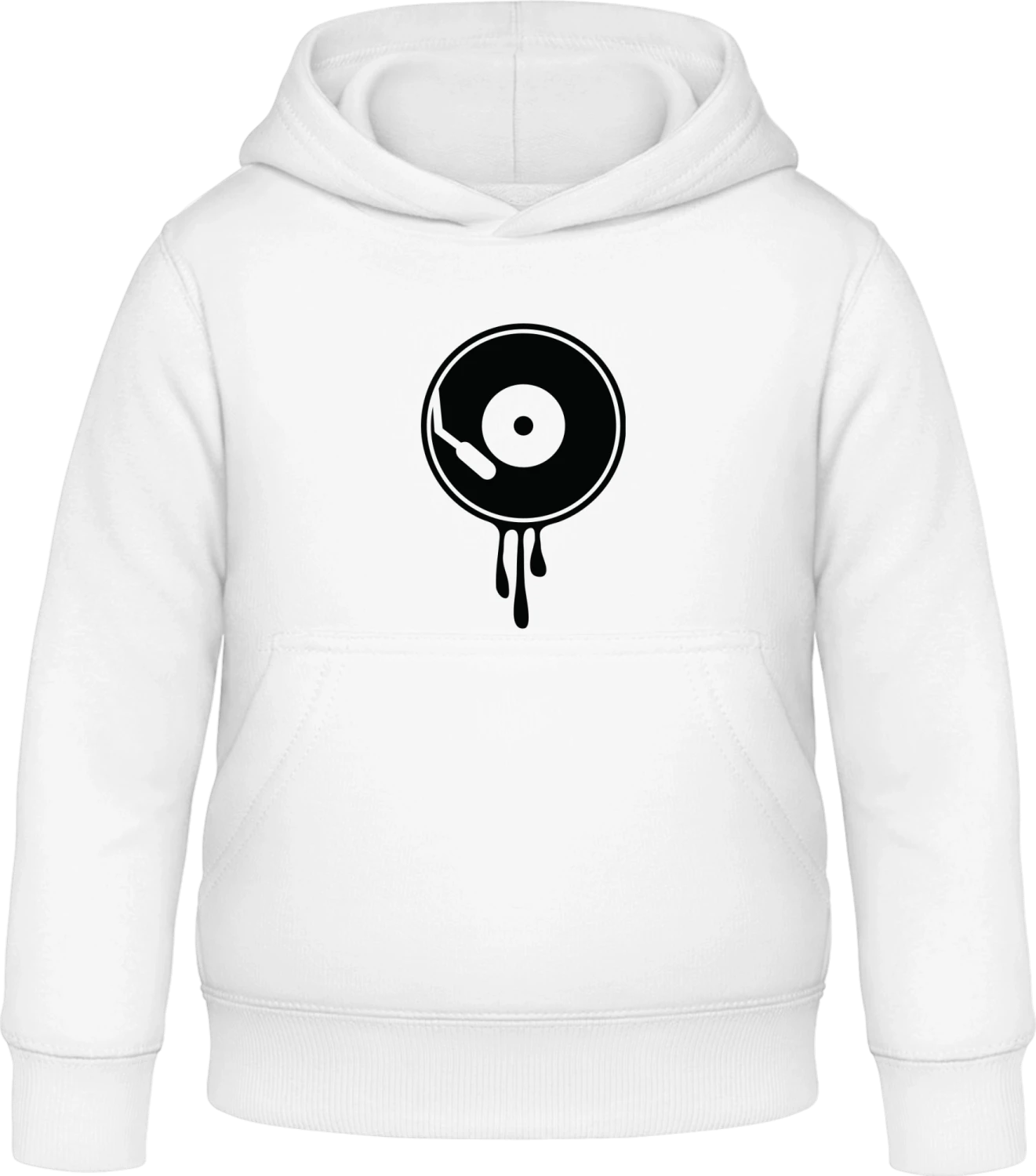 Hot Vinyl - Arctic white Awdis Hoodie Kids - Front