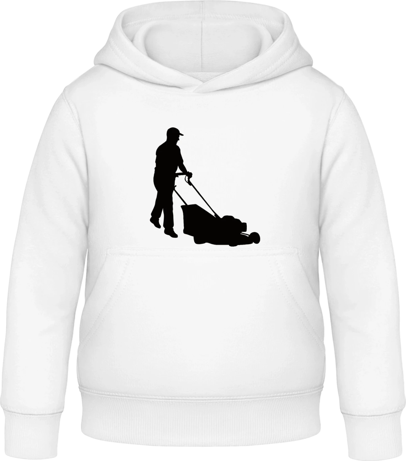 Rasenmäher - Arctic white Awdis Hoodie Kids - Front