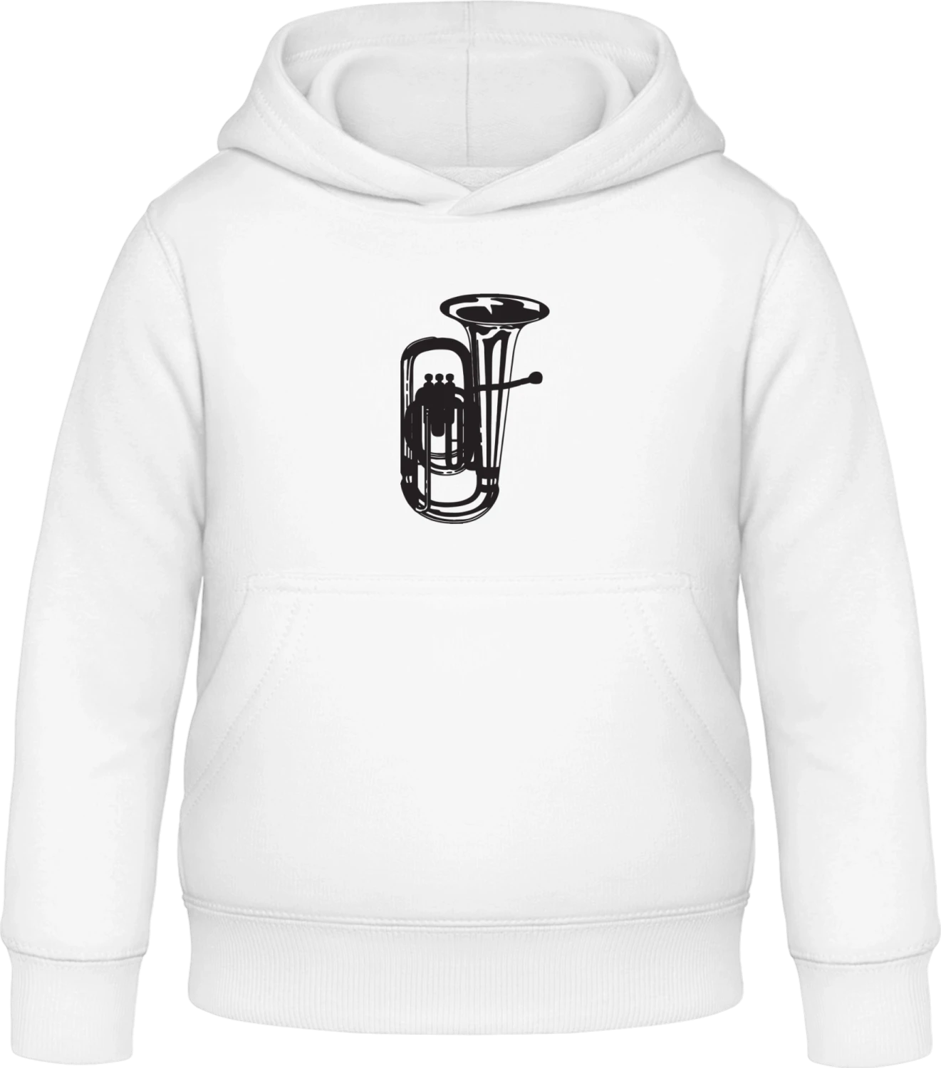 Trumpet Instrument - Arctic white Awdis Hoodie Kids - Front