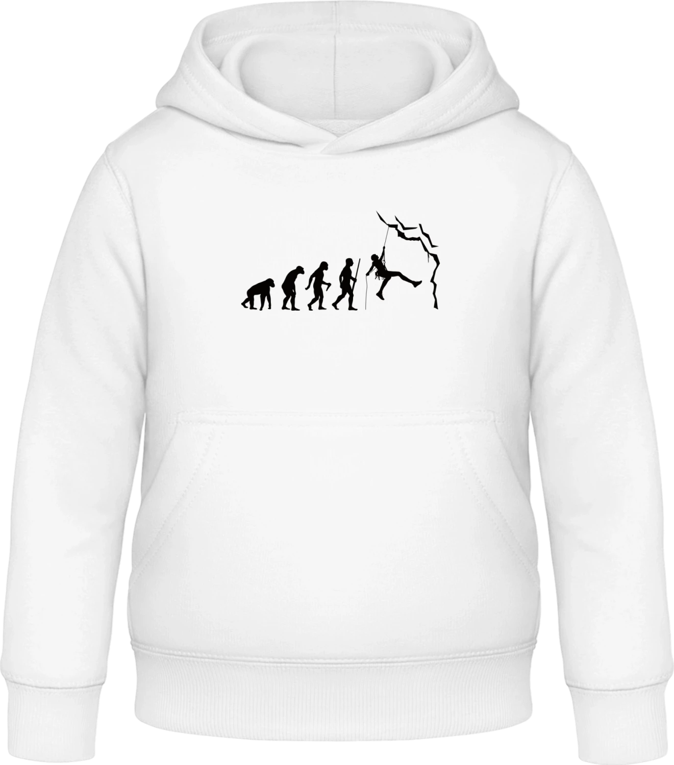 Climbing Evolution - Arctic white Awdis Hoodie Kids - Front