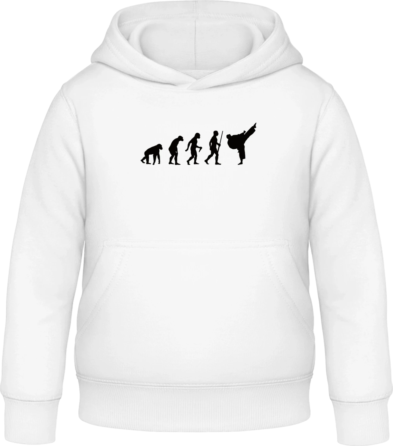 Taekwondo Evolution - Arctic white Awdis Hoodie Kids - Front