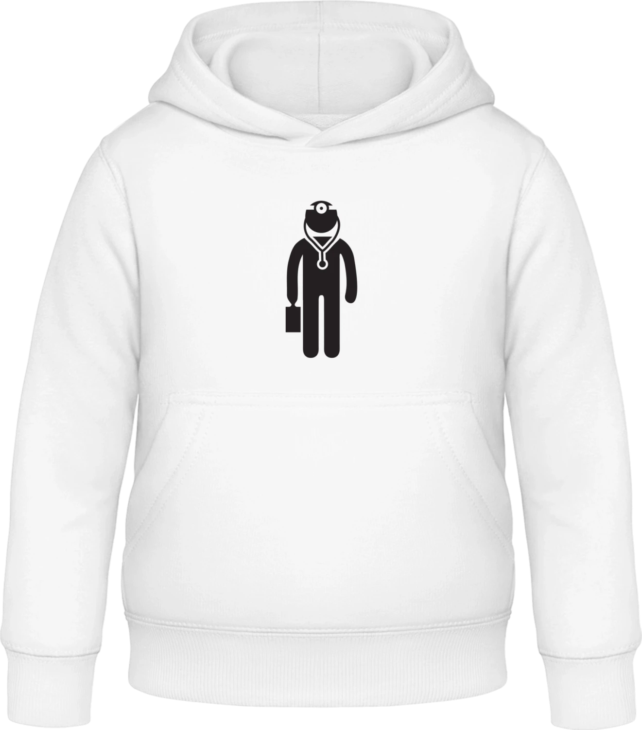 Arzt - Arctic white Awdis Hoodie Kids - Front