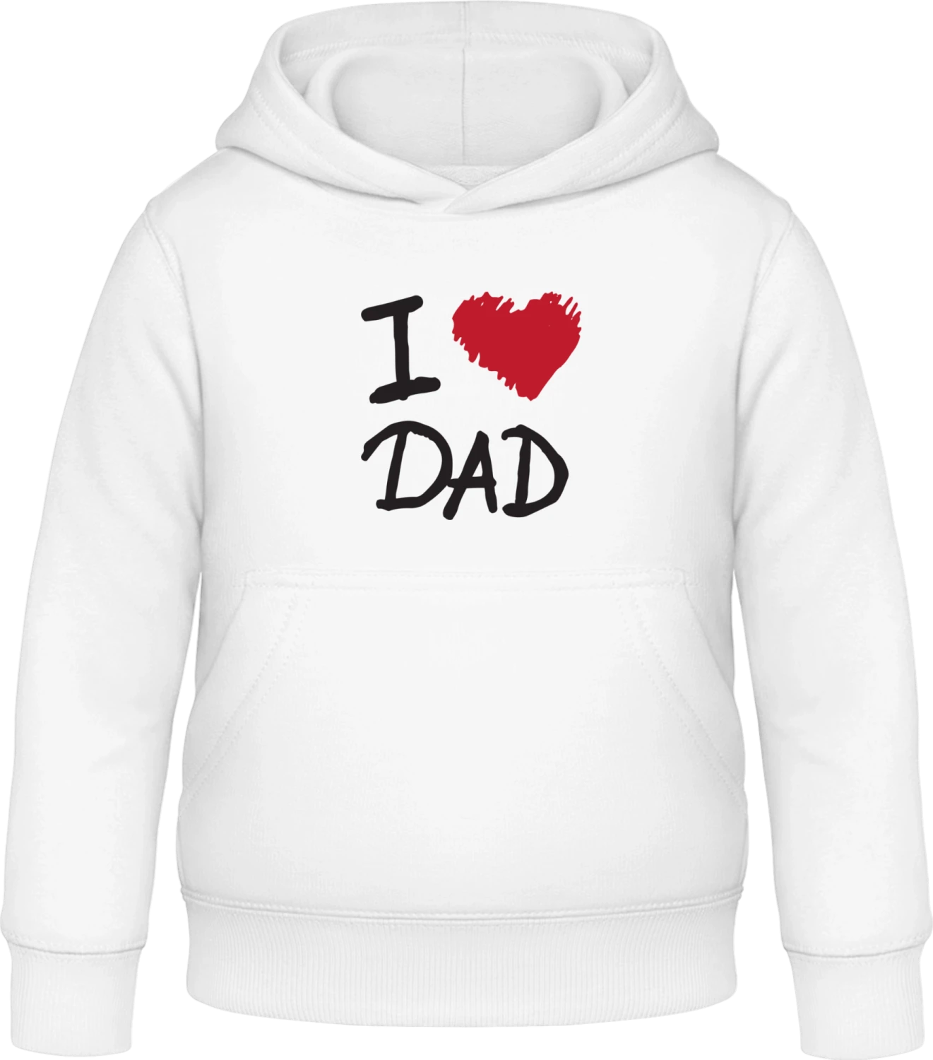 I Heart Dad - Arctic white Awdis Hoodie Kids - Front