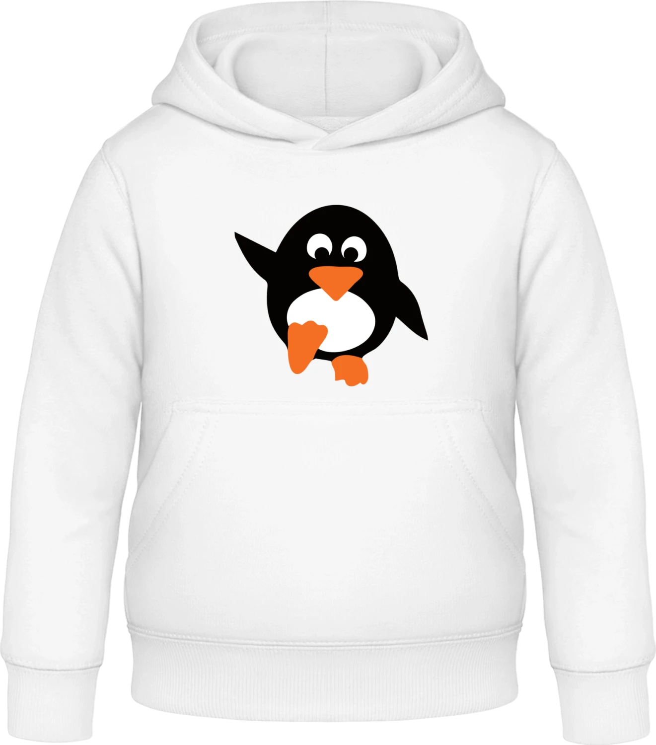 Cute Penguin - Arctic white Awdis Hoodie Kids - Front