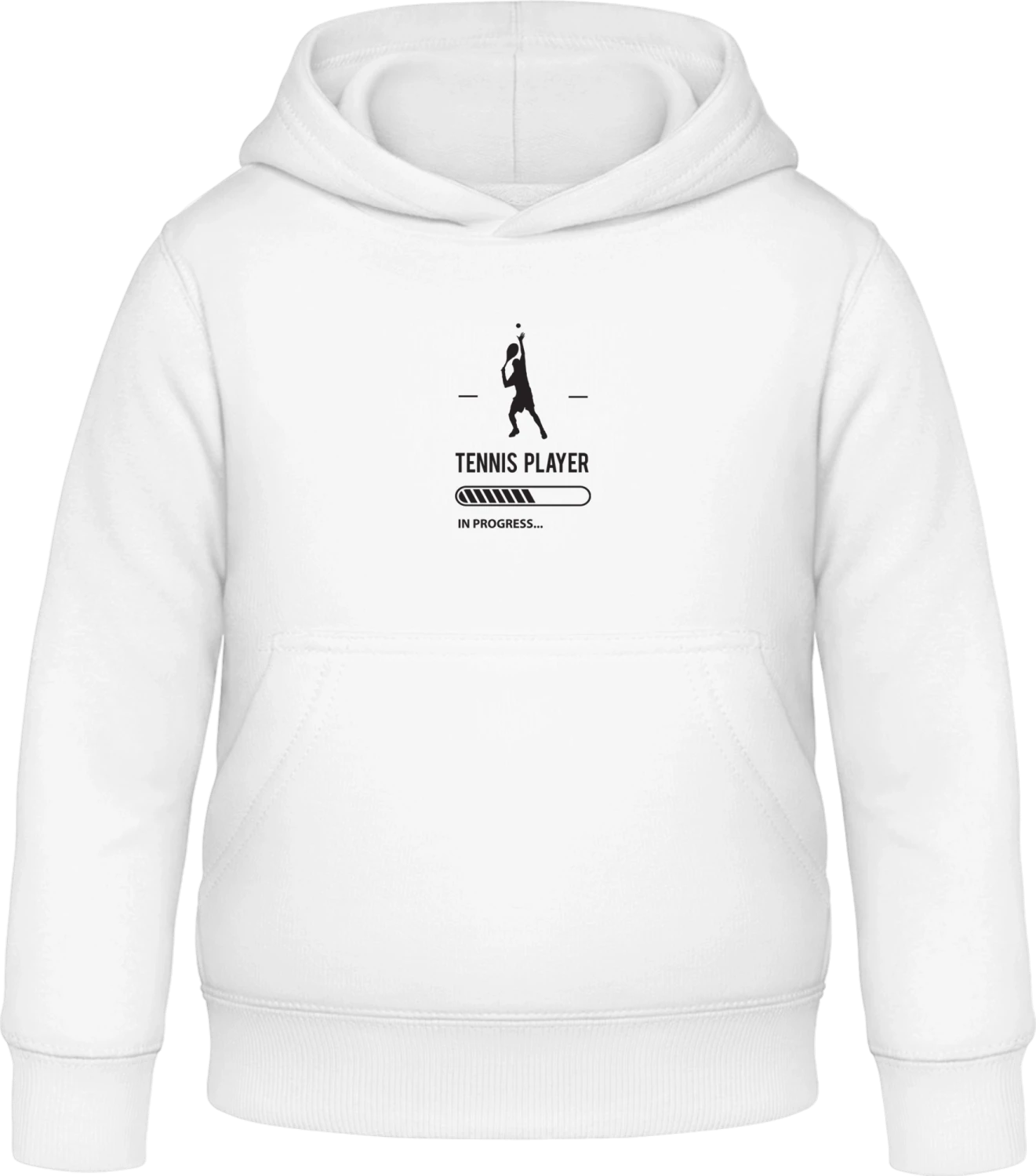 Tennis Player in Progress - Arctic white Awdis Hoodie Kids - Front