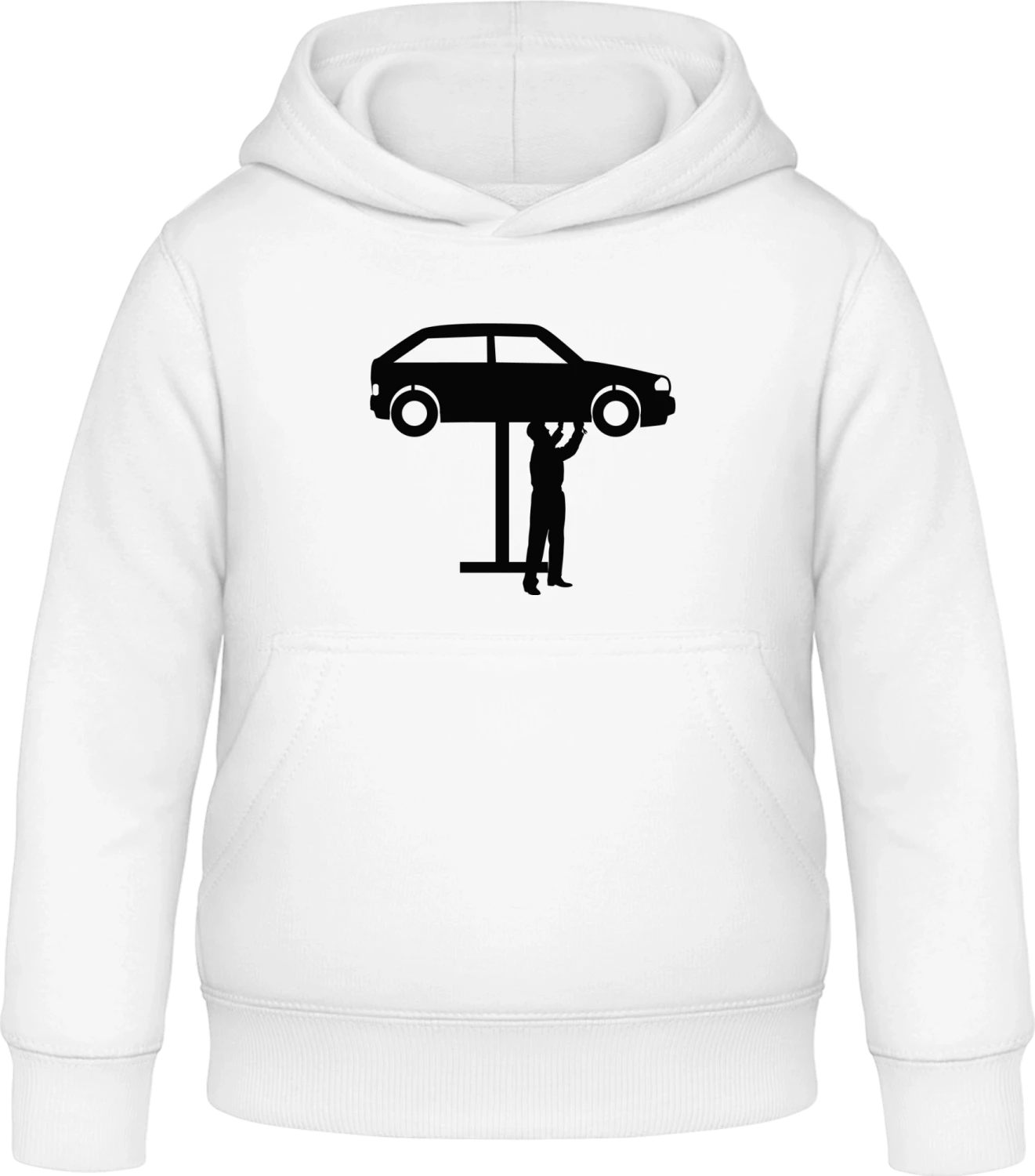 Automechaniker - Arctic white Awdis Hoodie Kids - Front