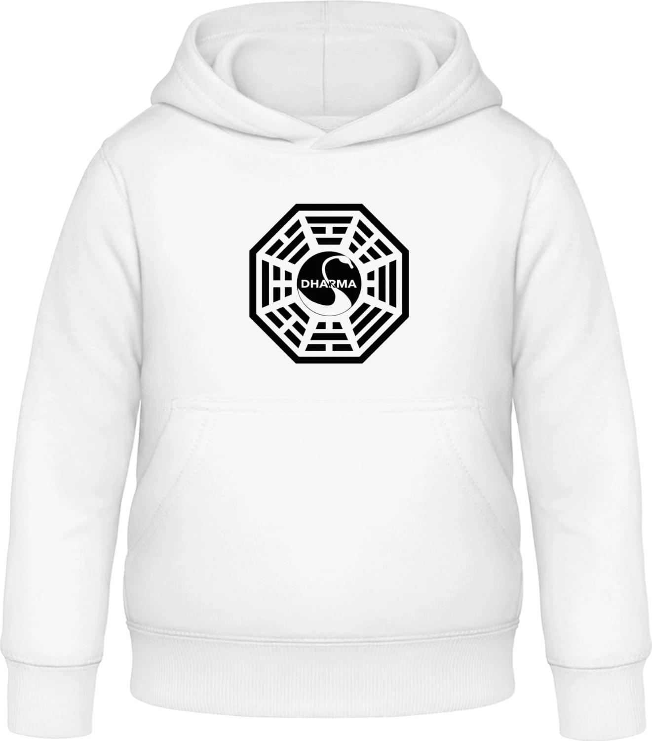 Dharma Original - Arctic white Awdis Hoodie Kids - Front