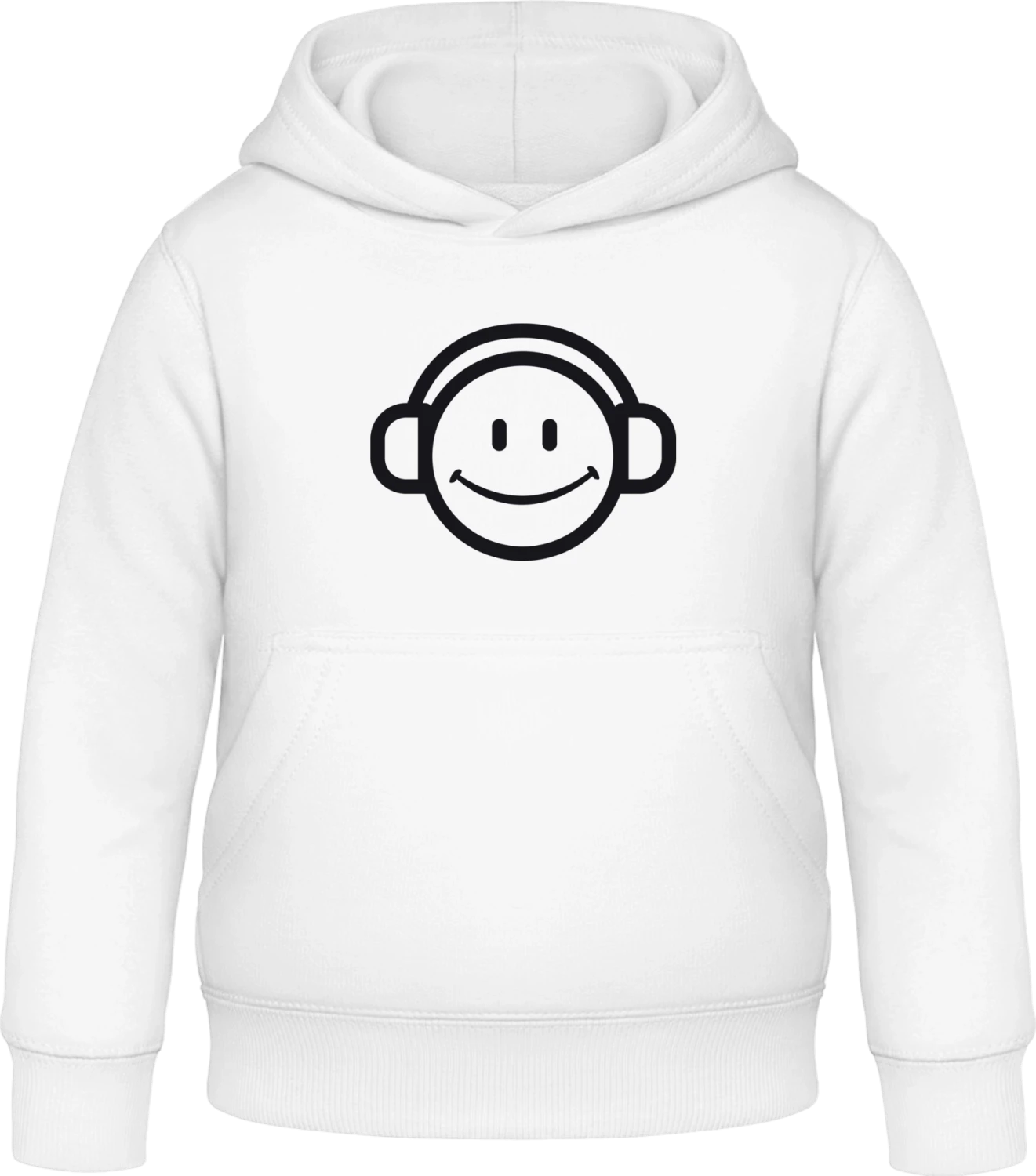 DJ Smily - Arctic white Awdis Hoodie Kids - Front