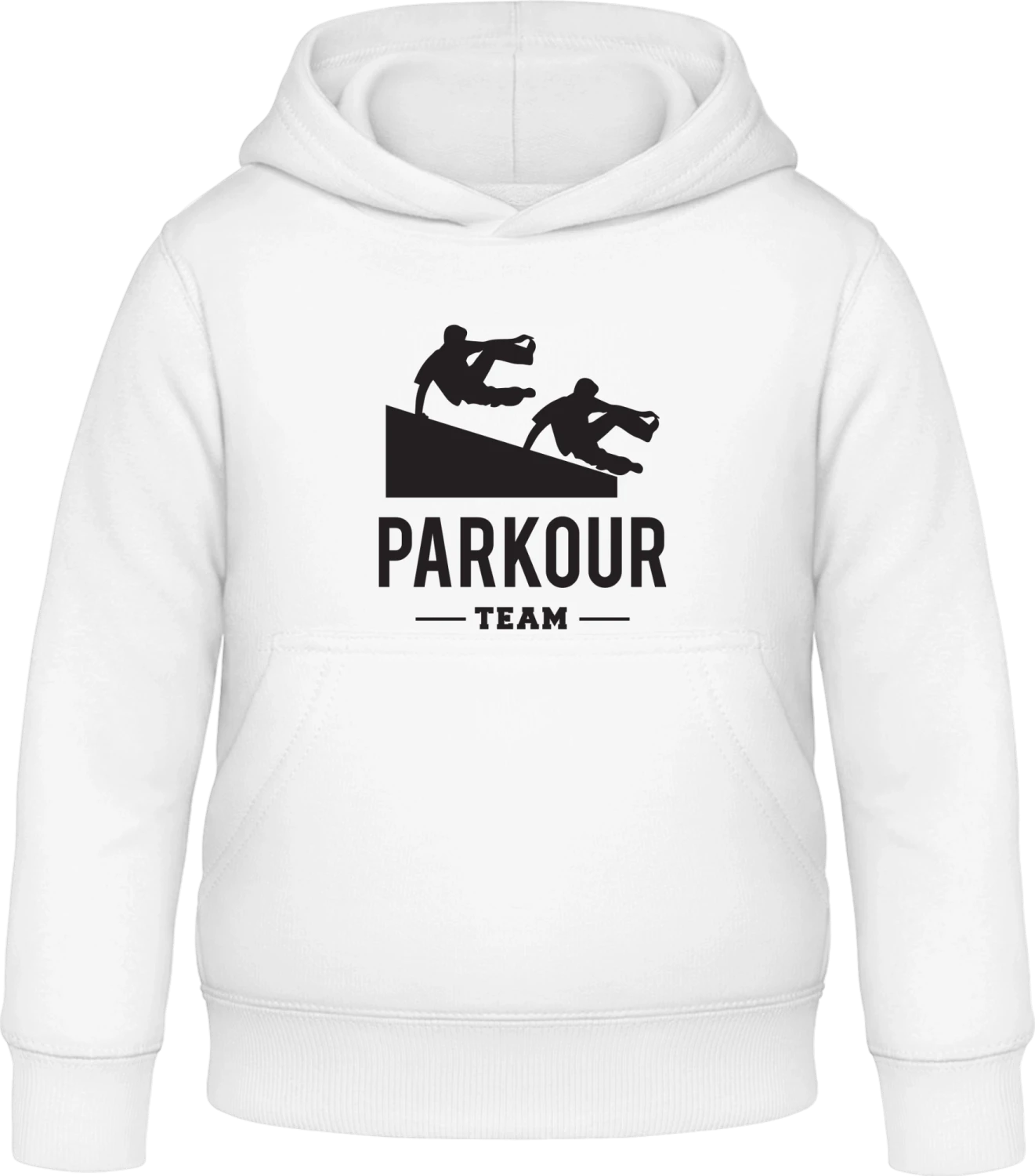 Parkour Team - Arctic white Awdis Hoodie Kids - Front