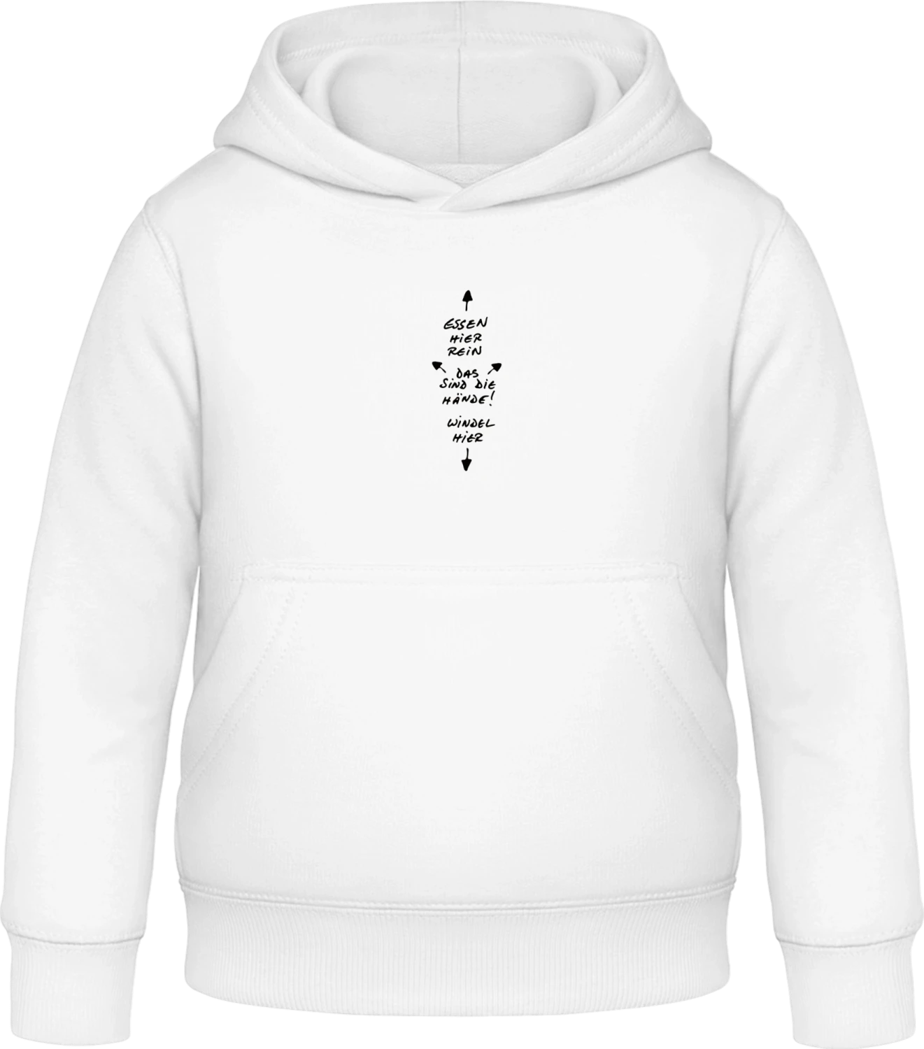 Baby Anleitung für Väter - Arctic white Awdis Hoodie Kids - Front