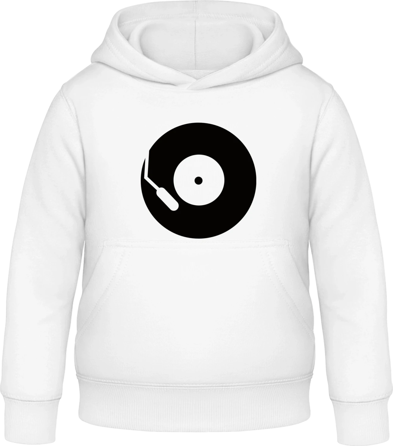 Vinyl Music - Arctic white Awdis Hoodie Kids - Front