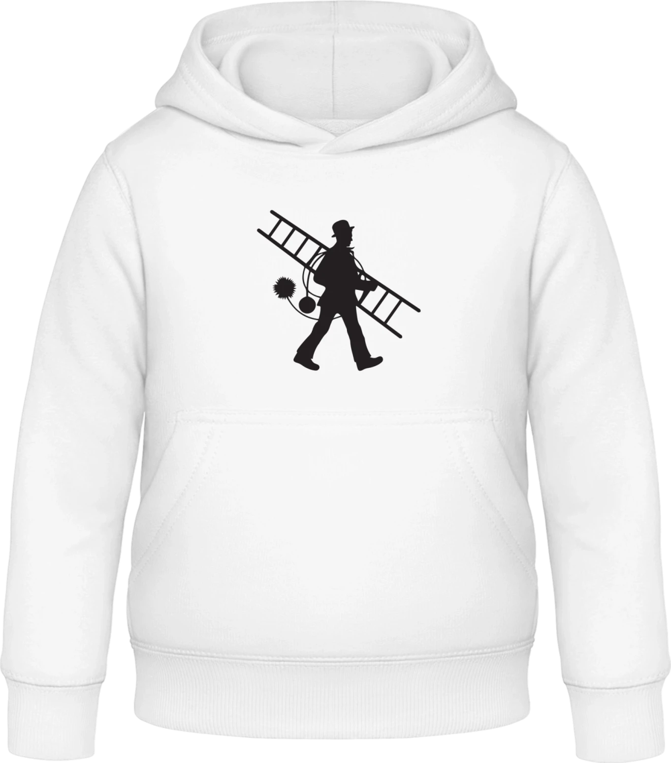 Schornsteinfeger - Arctic white Awdis Hoodie Kids - Front