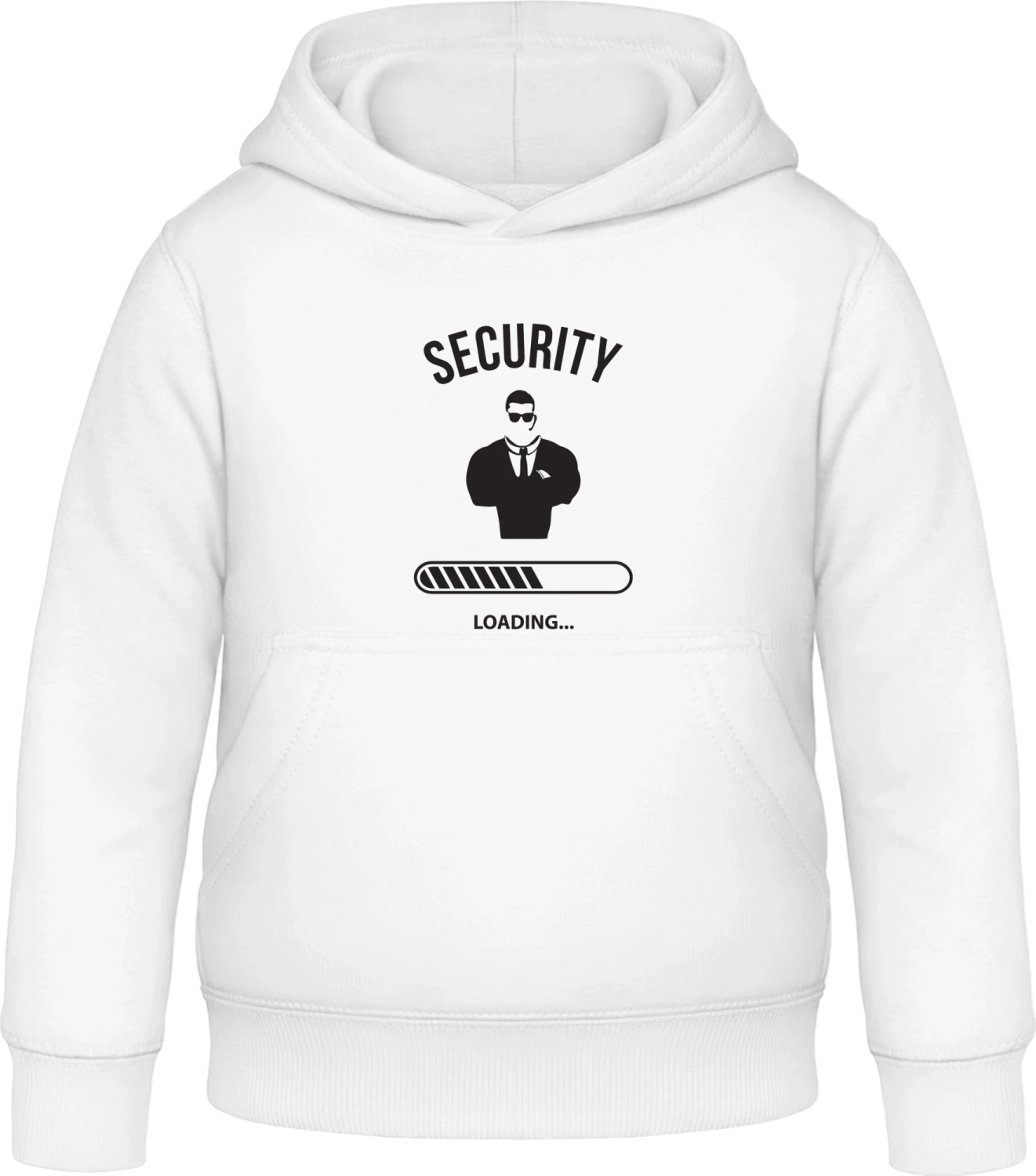 Security Loading - Arctic white Awdis Hoodie Kids - Front