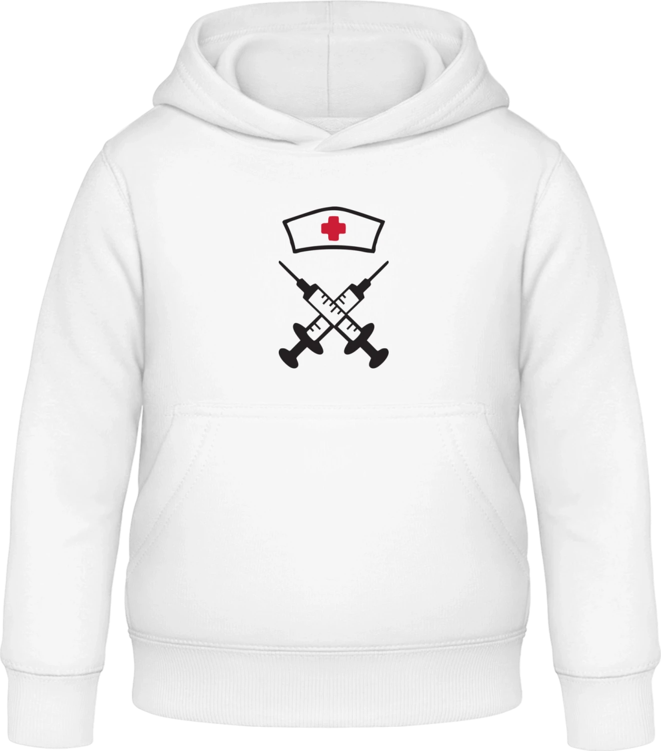 Nurse Equipment - Arctic white Awdis Hoodie Kids - Front