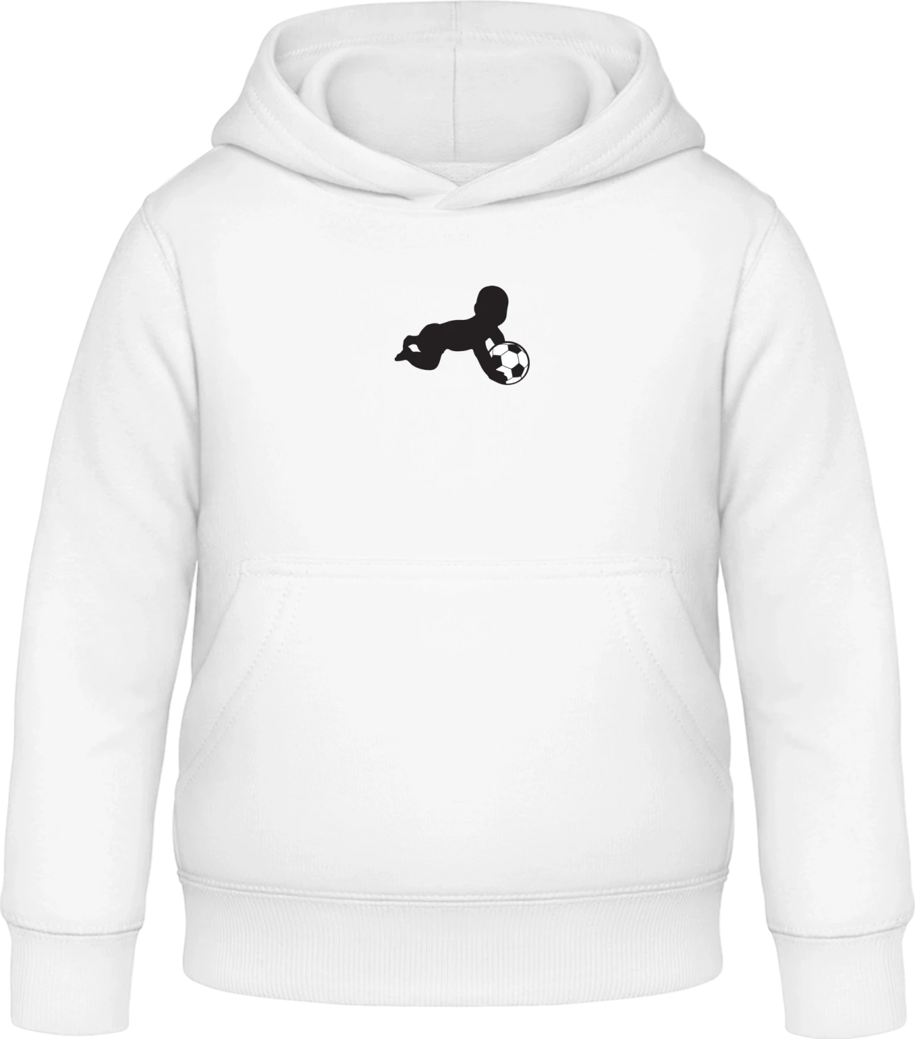 Soccer Baby - Arctic white Awdis Hoodie Kids - Front