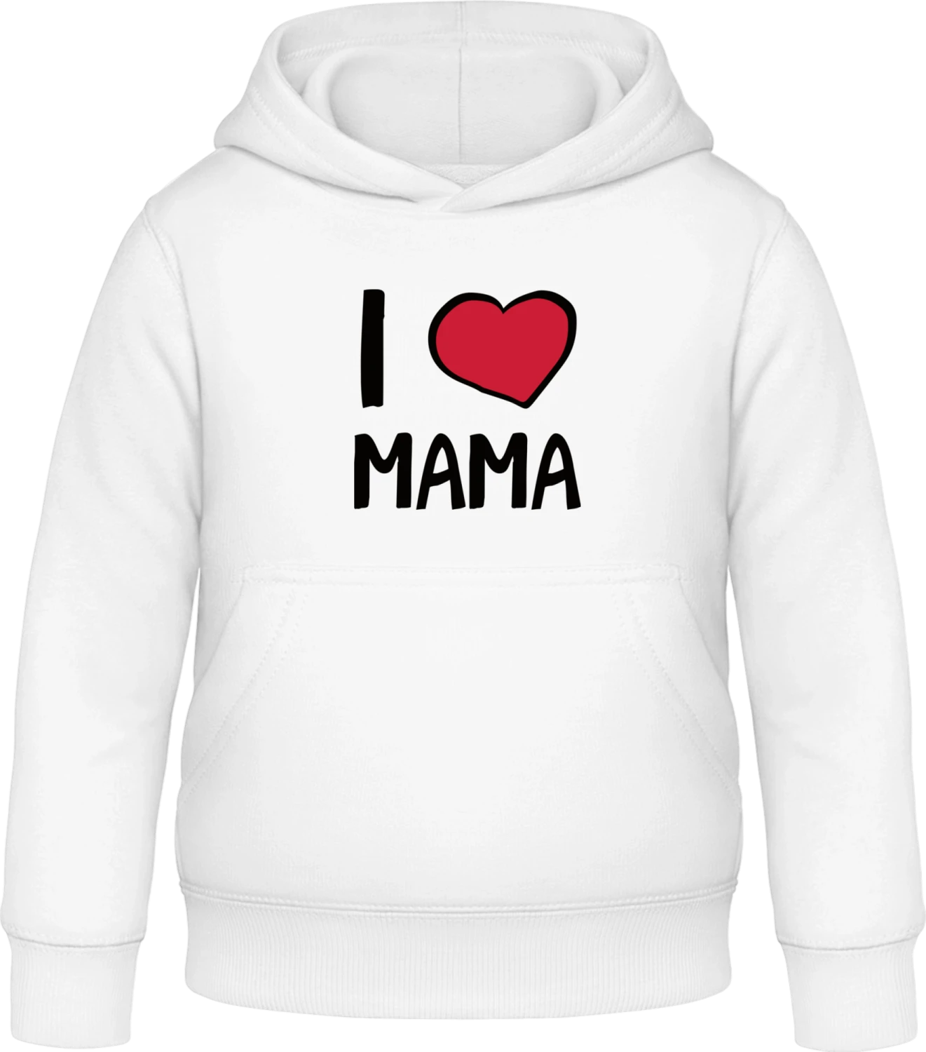 I Heart Mama - Arctic white Awdis Hoodie Kids - Front