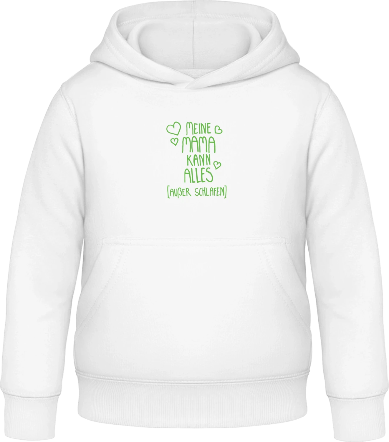 Meine Mama kann alles außer schlafen - Arctic white Awdis Hoodie Kids - Front