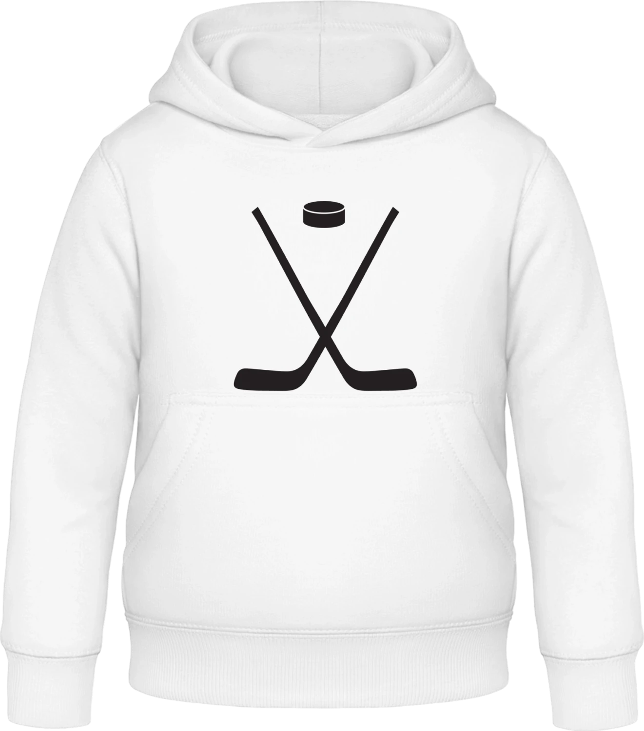 Ice Hockey Sticks - Arctic white Awdis Hoodie Kids - Front