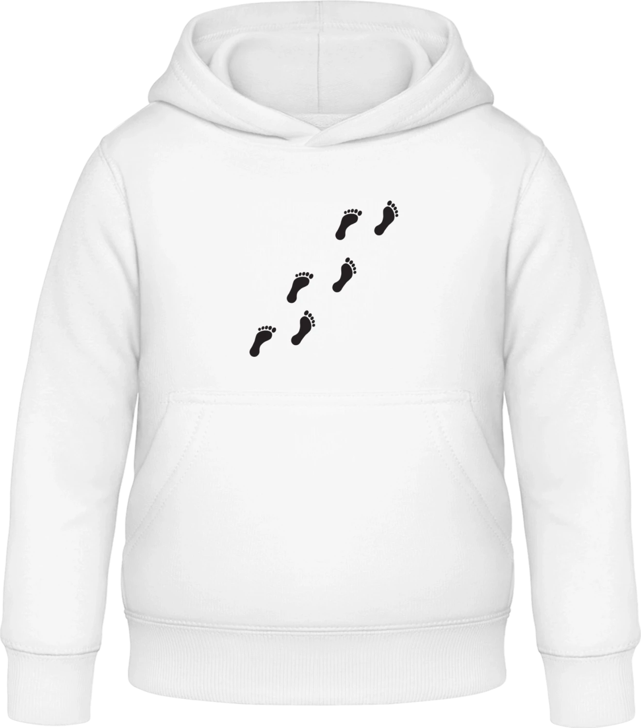 Foot Tracks - Arctic white Awdis Hoodie Kids - Front