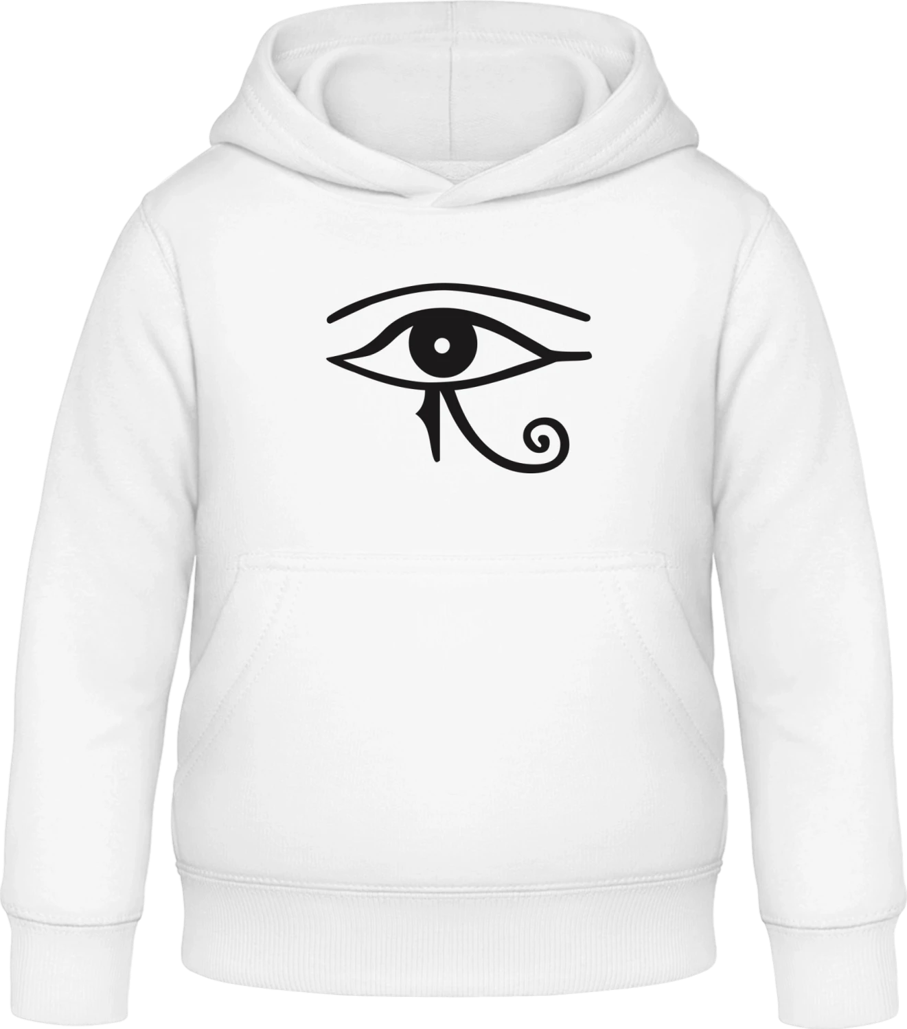 Eye of Horus Hieroglyphs - Arctic white Awdis Hoodie Kids - Front