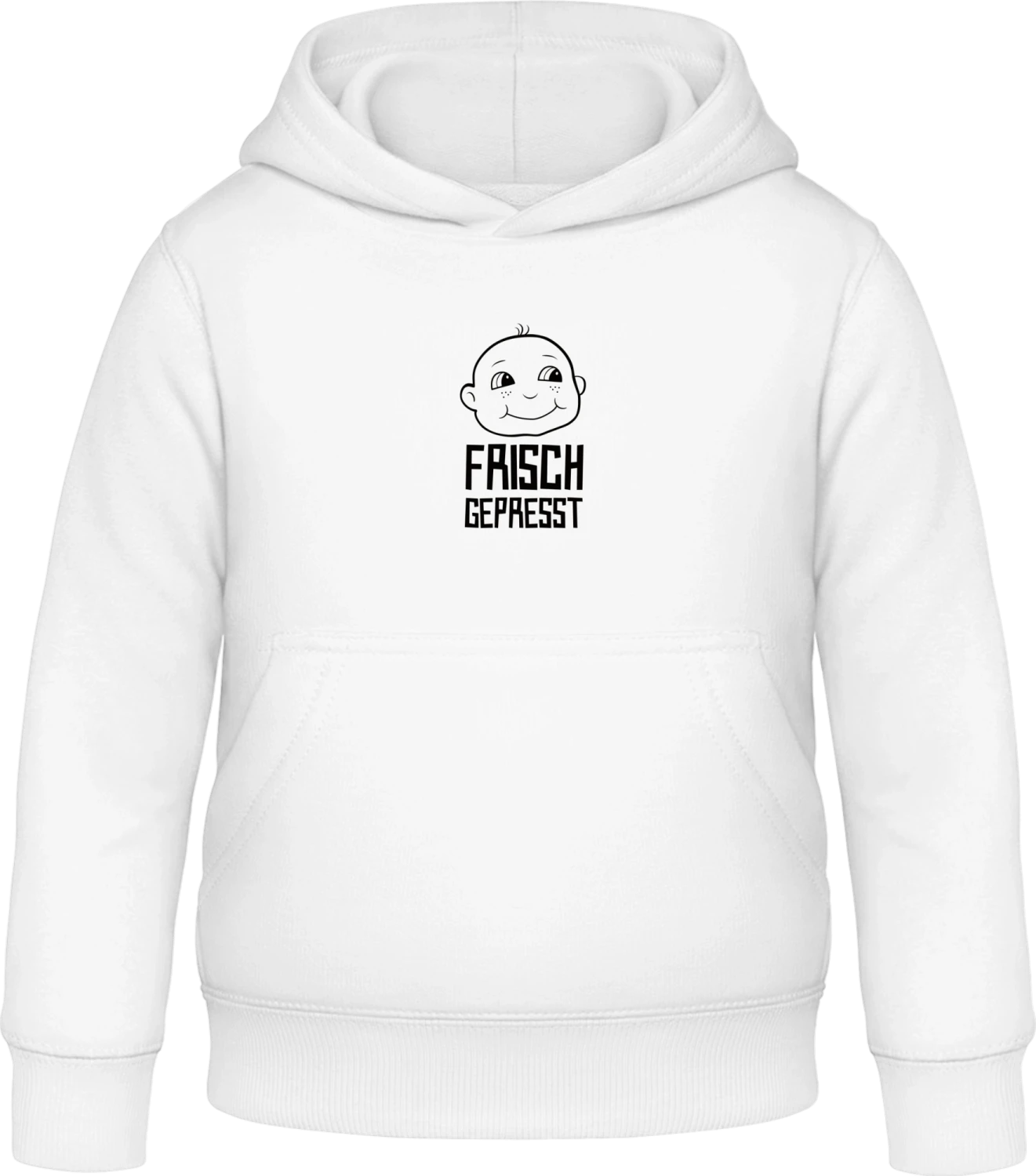 Frisch gepresst Baby - Arctic white Awdis Hoodie Kids - Front