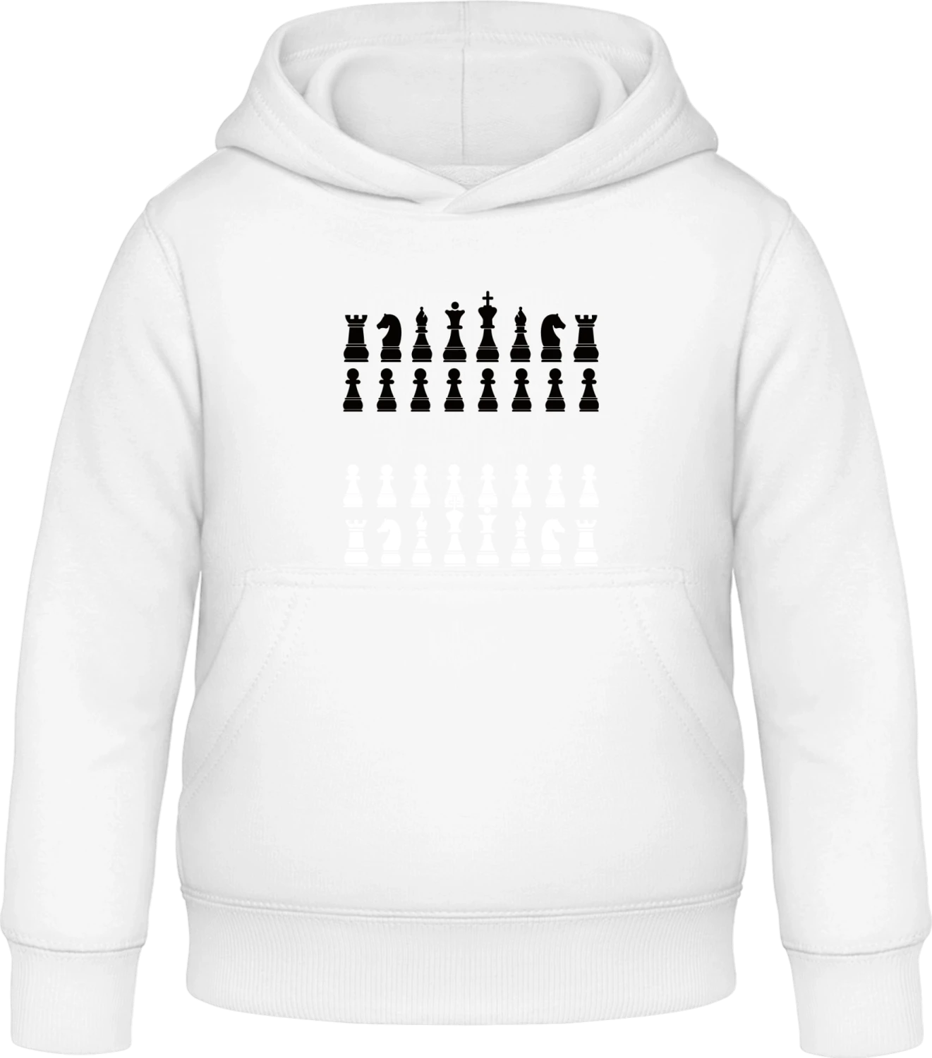 Schach - Arctic white Awdis Hoodie Kids - Front