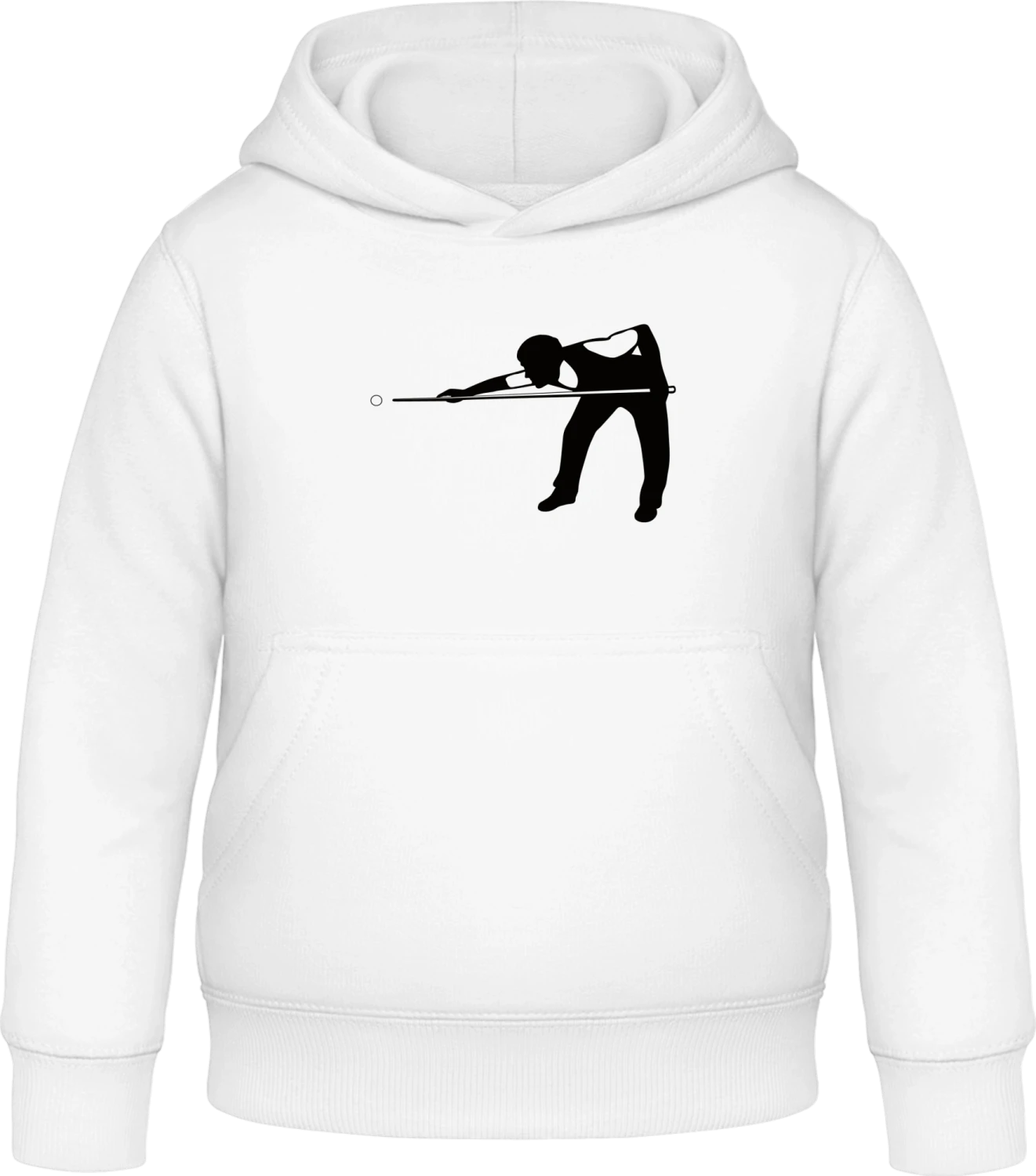 Snooker Player - Arctic white Awdis Hoodie Kids - Front