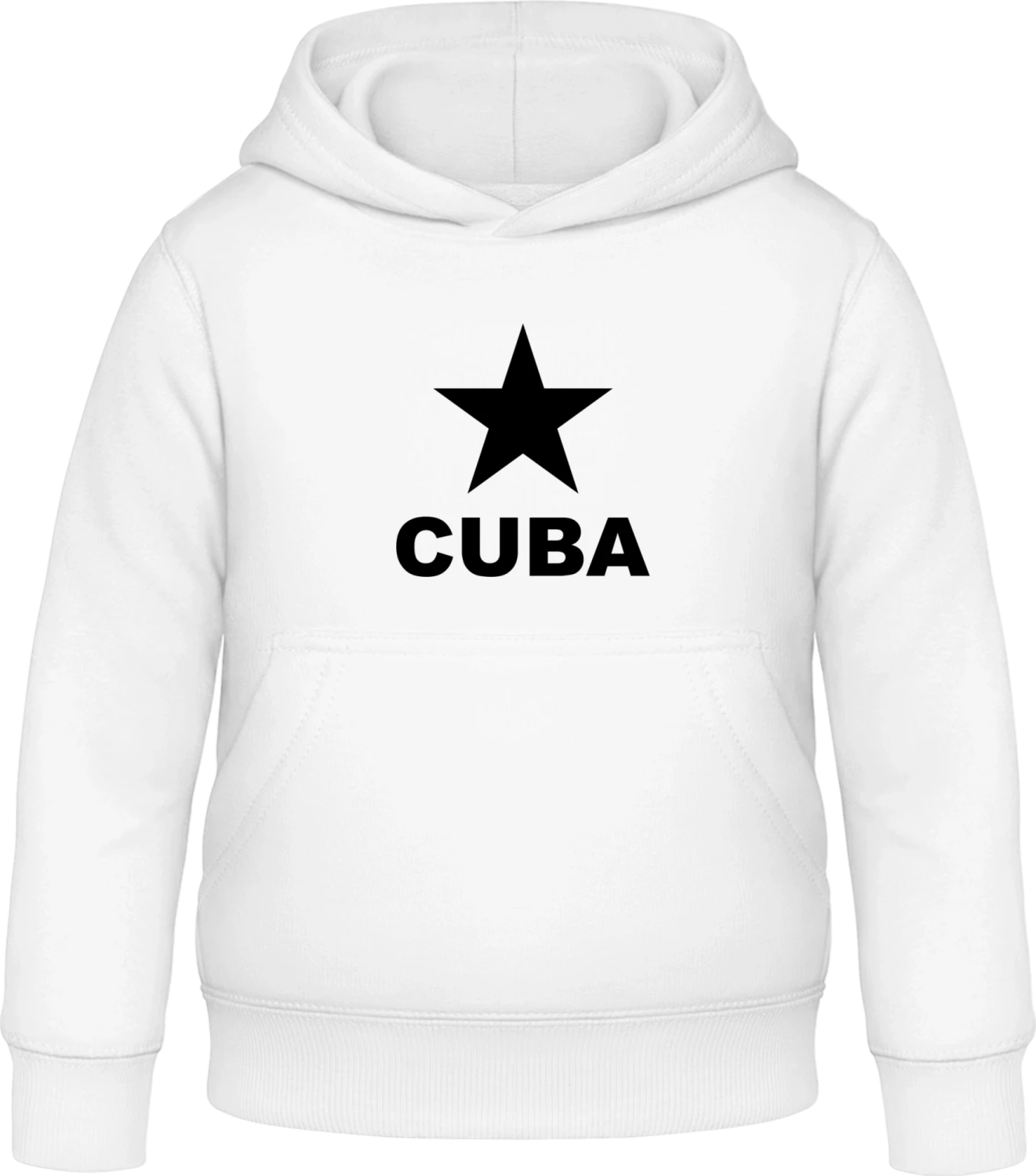 Cuba - Arctic white Awdis Hoodie Kids - Front