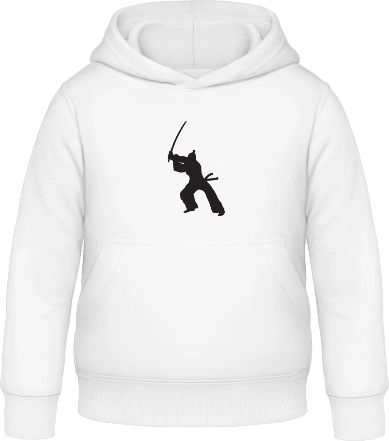 Samurai - Arctic white Awdis Hoodie Kids - Front