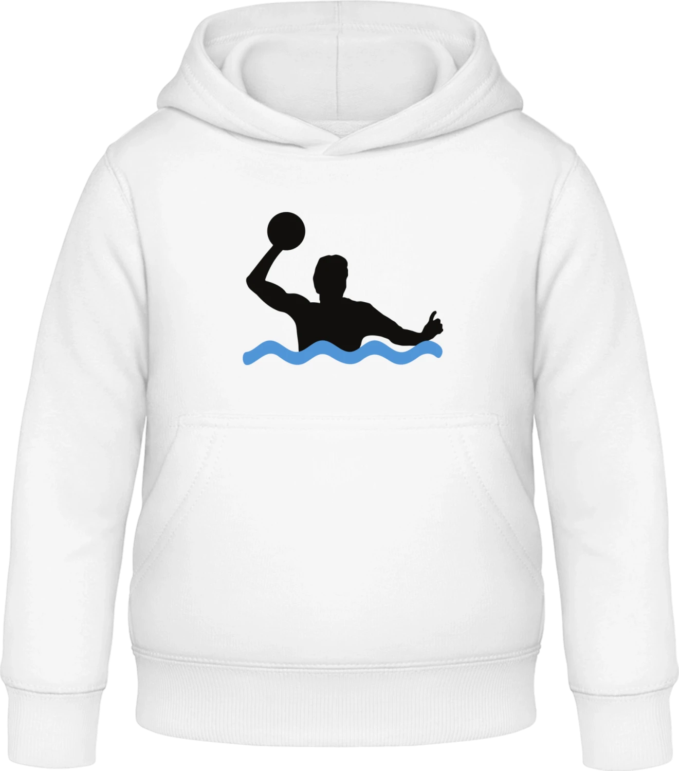 Wasserball Spieler - Arctic white Awdis Hoodie Kids - Front