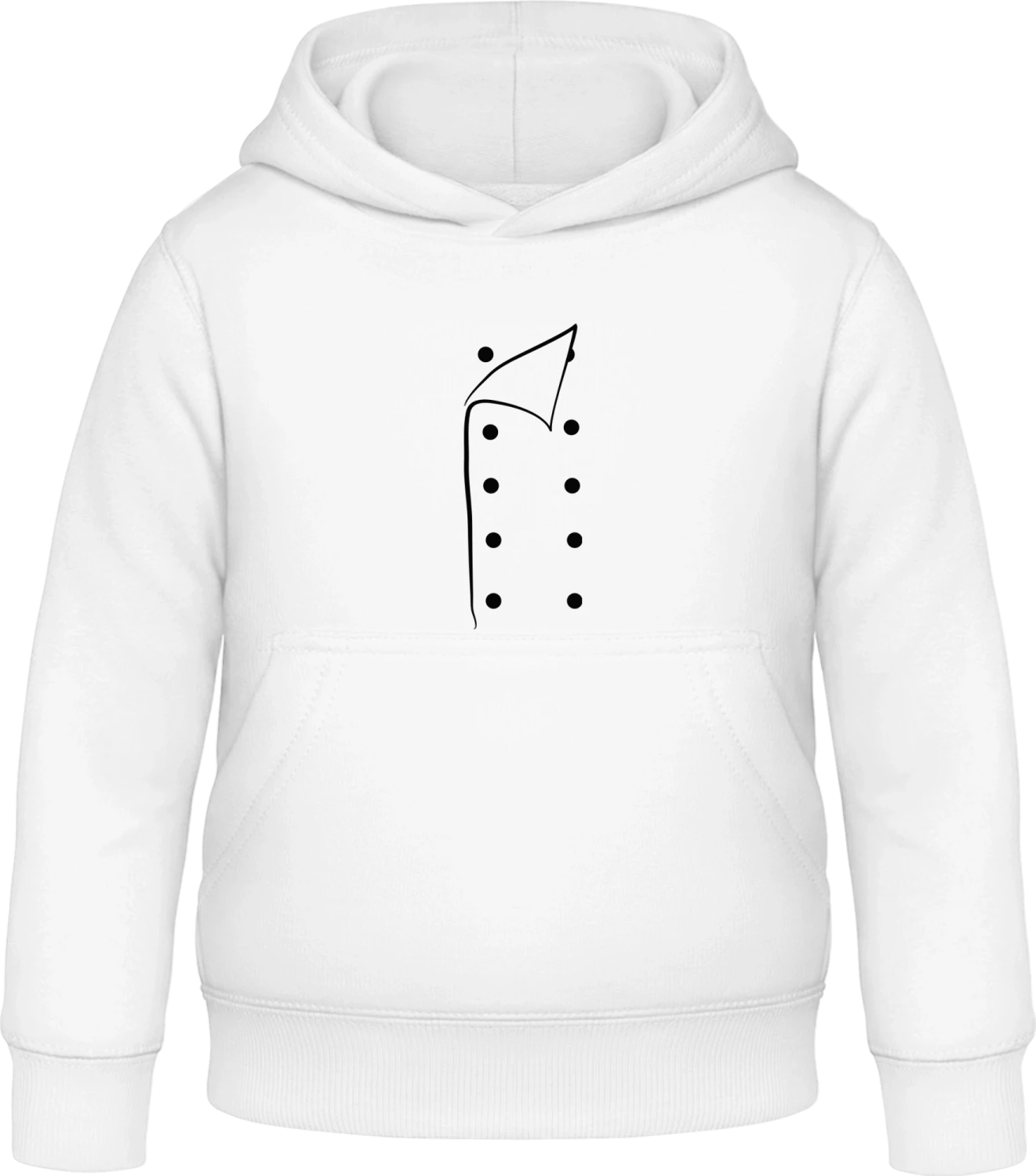 Cooking Suit - Arctic white Awdis Hoodie Kids - Front