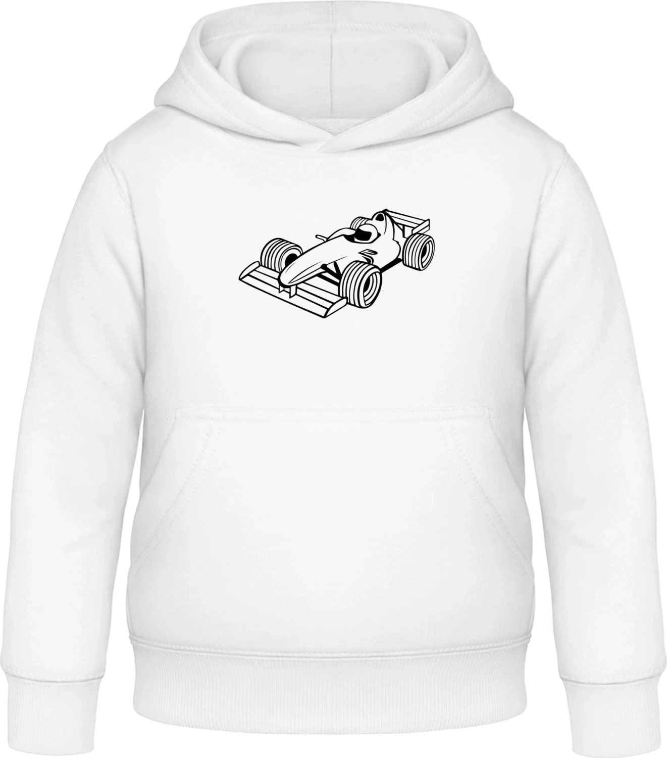 Formula 1 Racing Car - Arctic white Awdis Hoodie Kids - Front