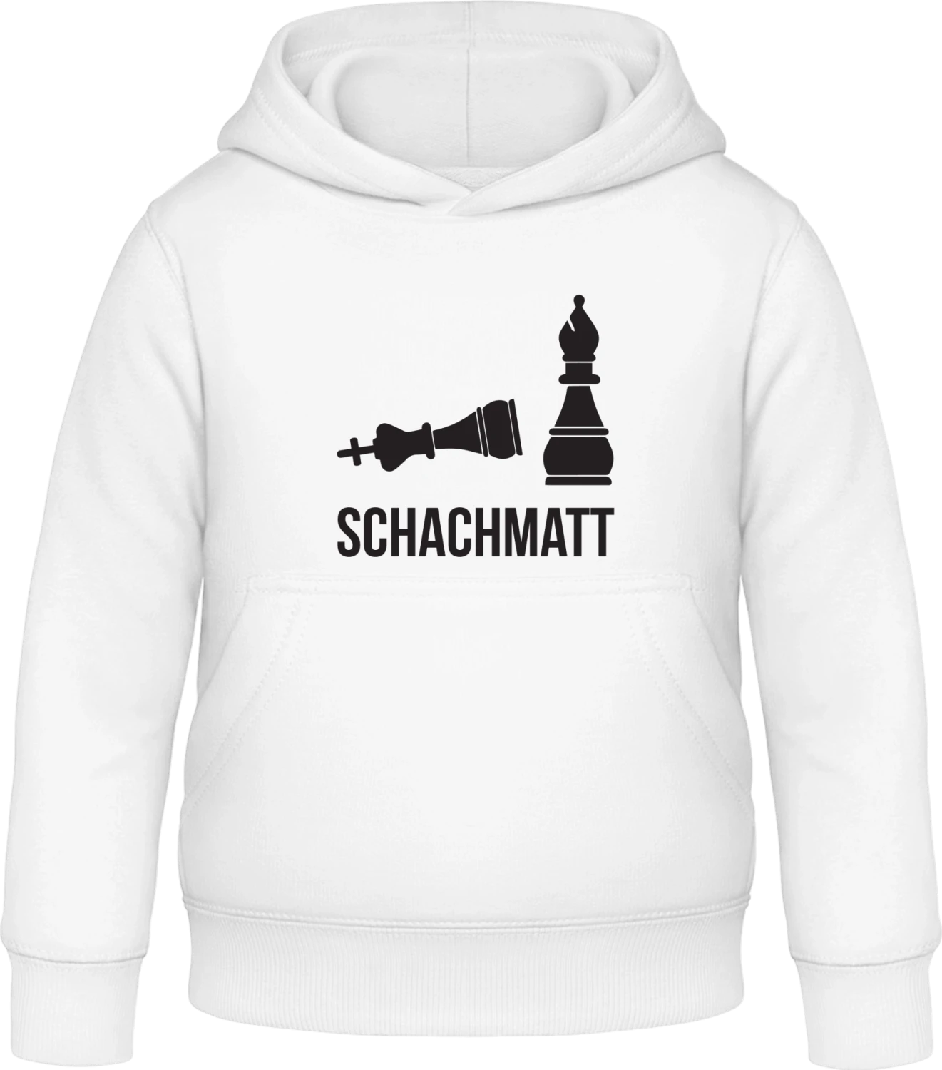 Schachmatt - Arctic white Awdis Hoodie Kids - Front