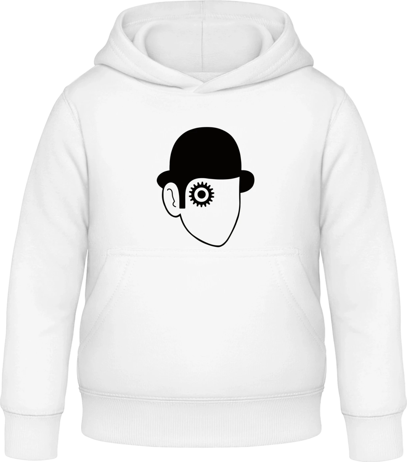 Clockwork Orange Head - Arctic white Awdis Hoodie Kids - Front