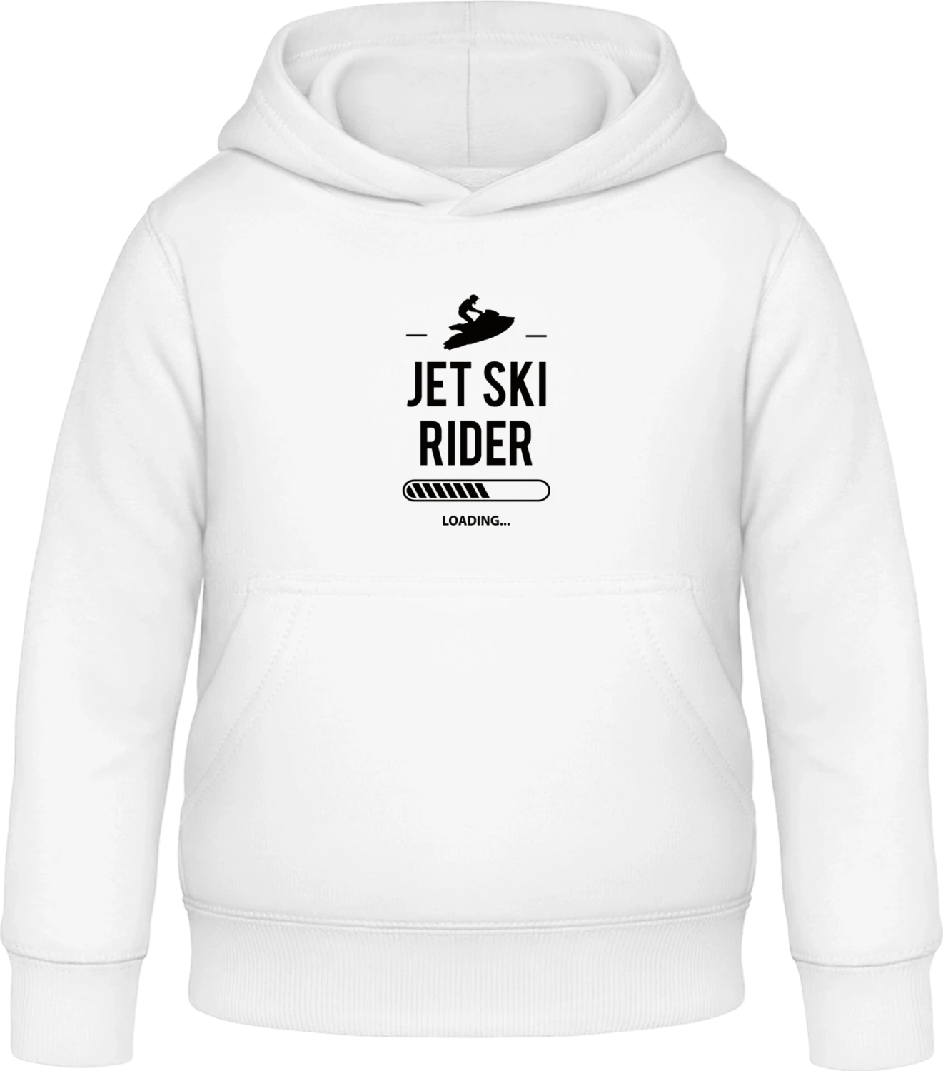 Jet Ski Rider Loading - Arctic white Awdis Hoodie Kids - Front