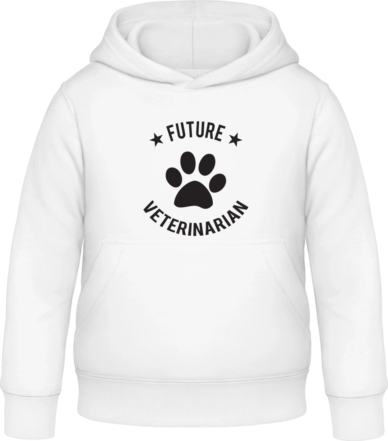 Future Veterinarian - Arctic white Awdis Hoodie Kids - Front