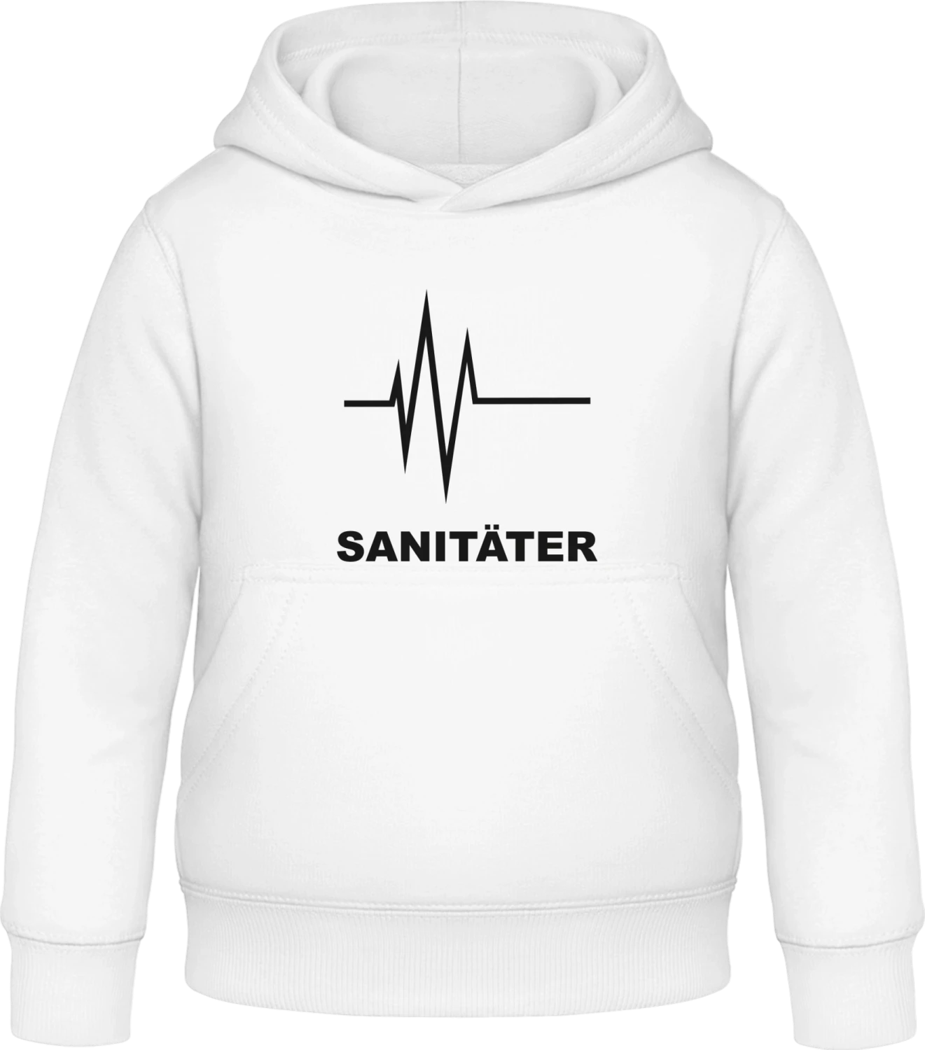 Sanitäter - Arctic white Awdis Hoodie Kids - Front