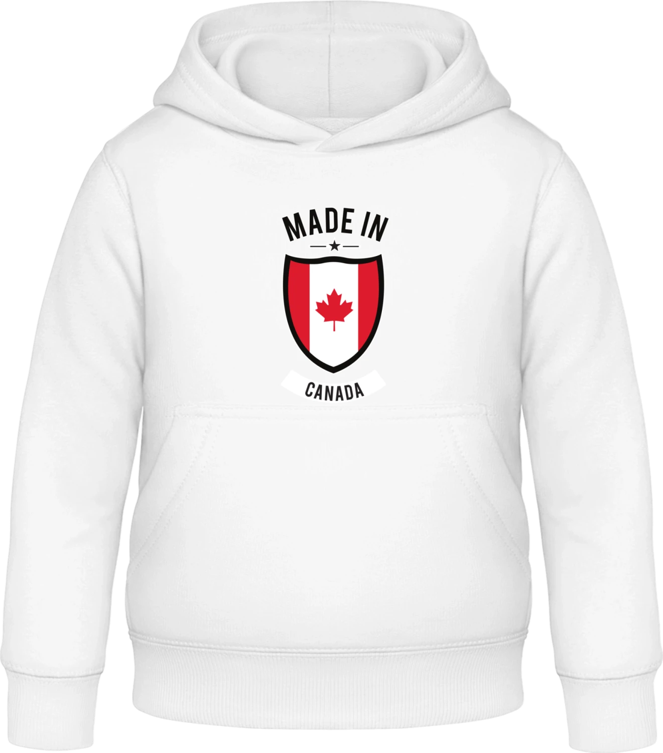 Made in Canada - Arctic white Awdis Hoodie Kids - Front