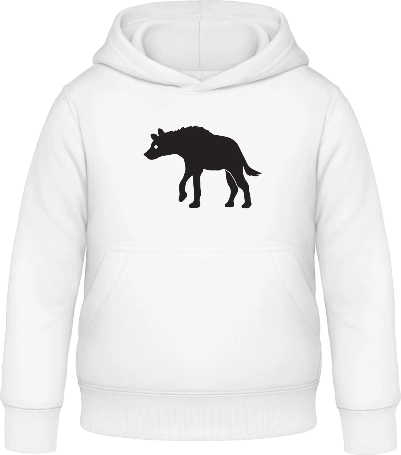 Hyäne - Arctic white Awdis Hoodie Kids - Front