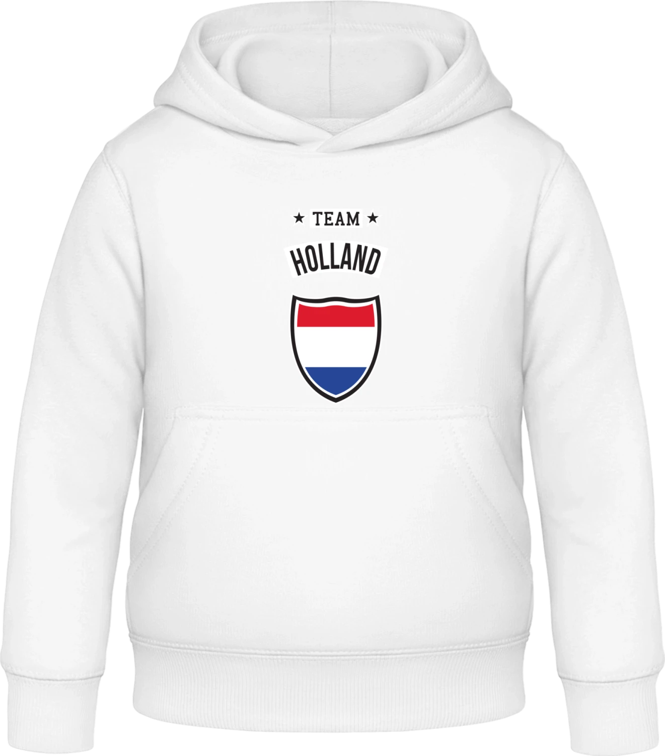 Team Holland - Arctic white Awdis Hoodie Kids - Front