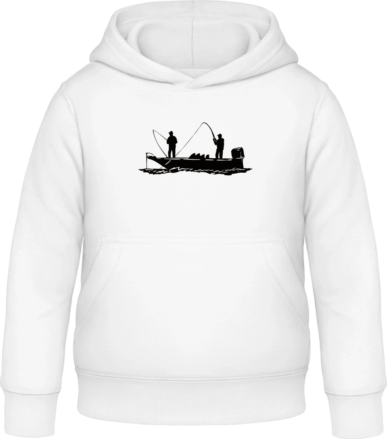 Fischerboot - Arctic white Awdis Hoodie Kids - Front