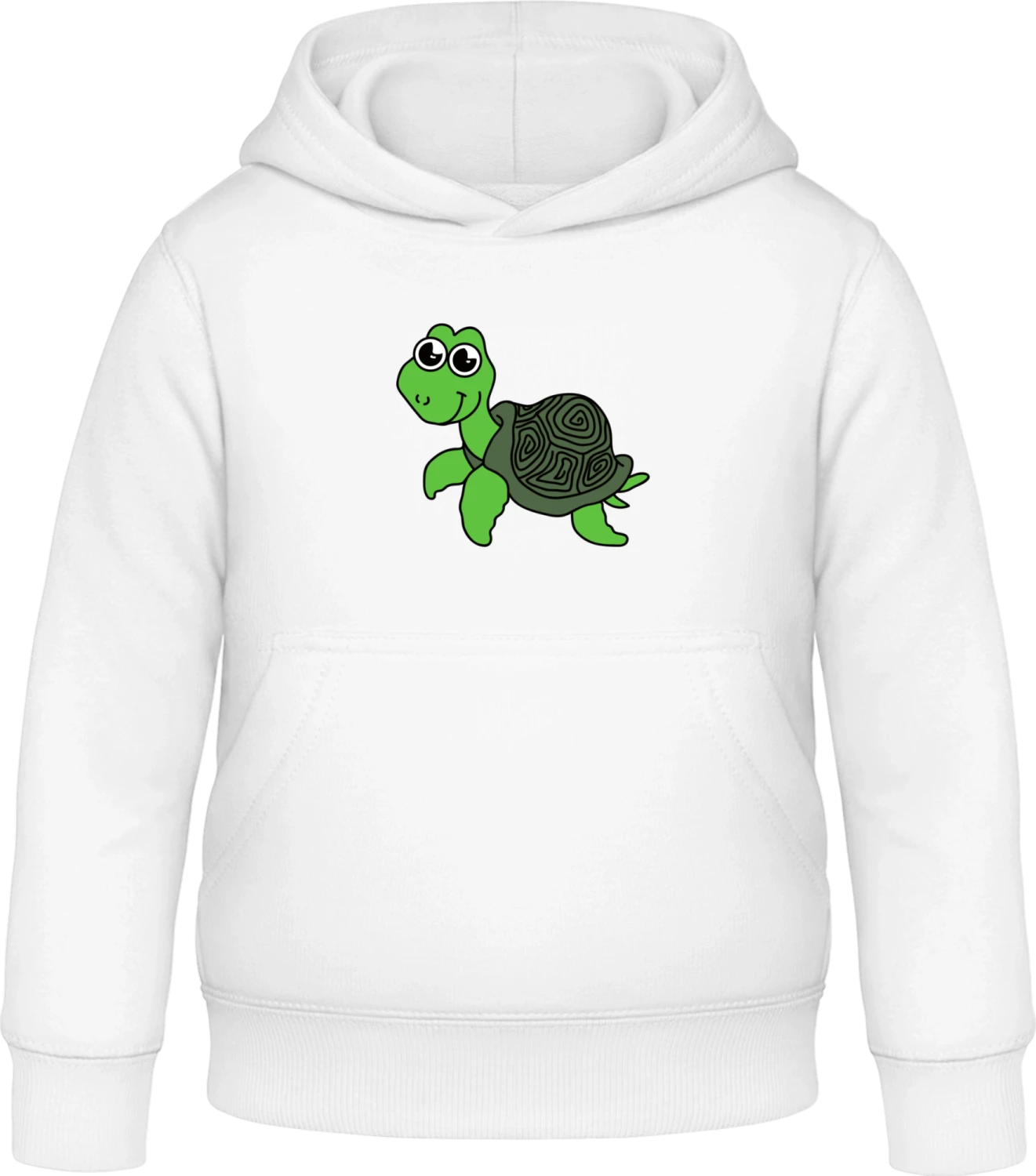 Cute Turtle - Arctic white Awdis Hoodie Kids - Front