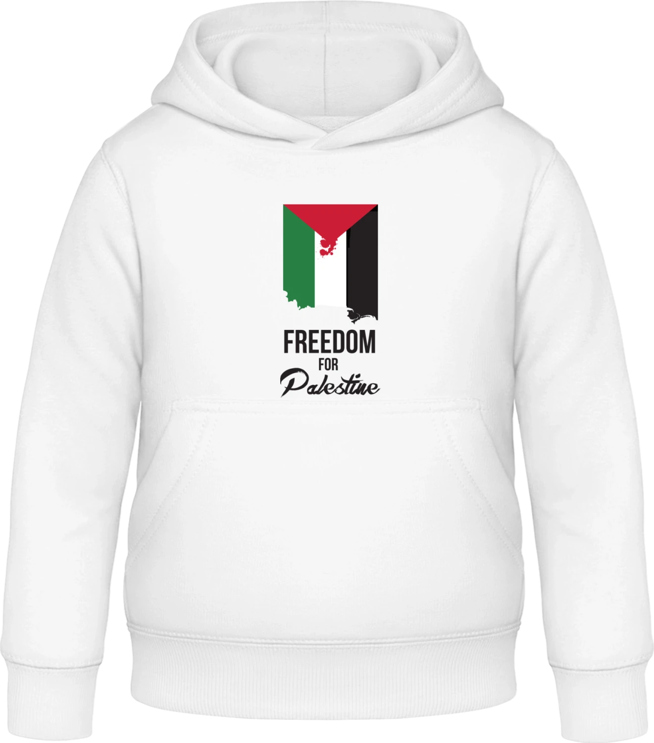 Freedom For Palestine - Arctic white Awdis Hoodie Kids - Front