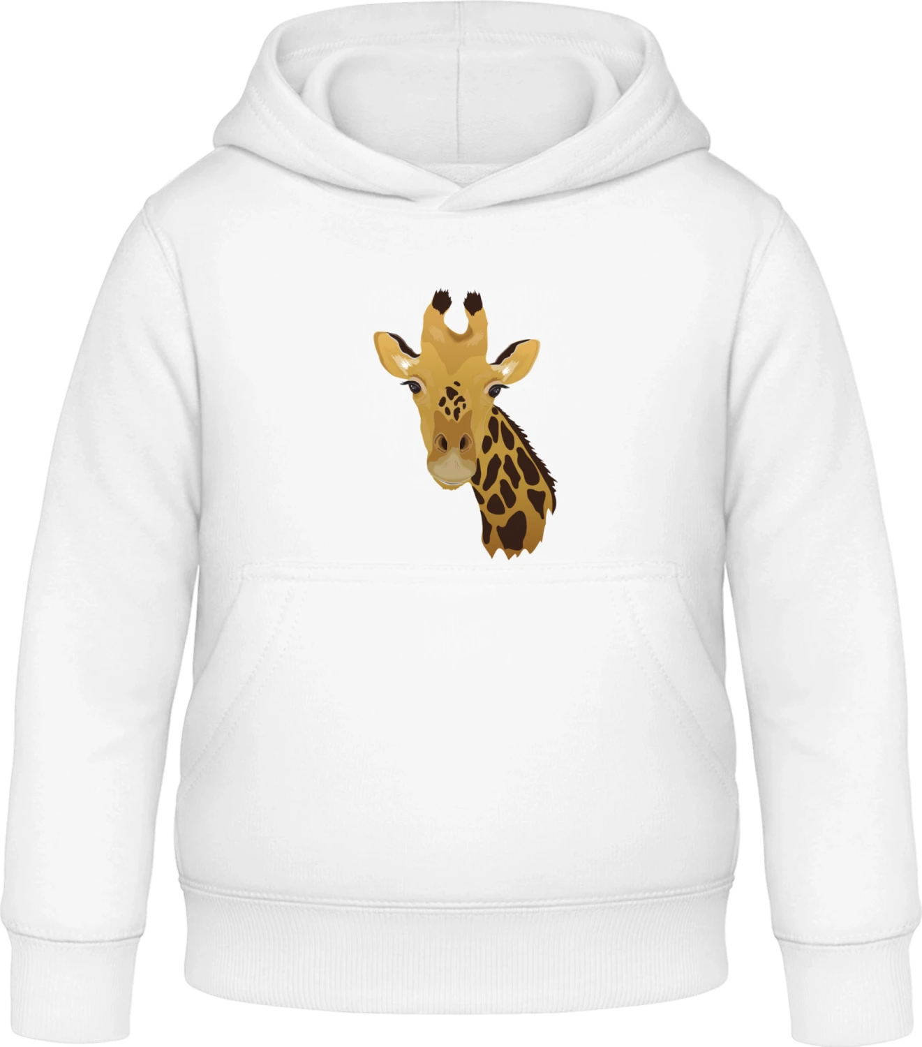 Giraffen Kopf Realistisch - Arctic white Awdis Hoodie Kids - Front