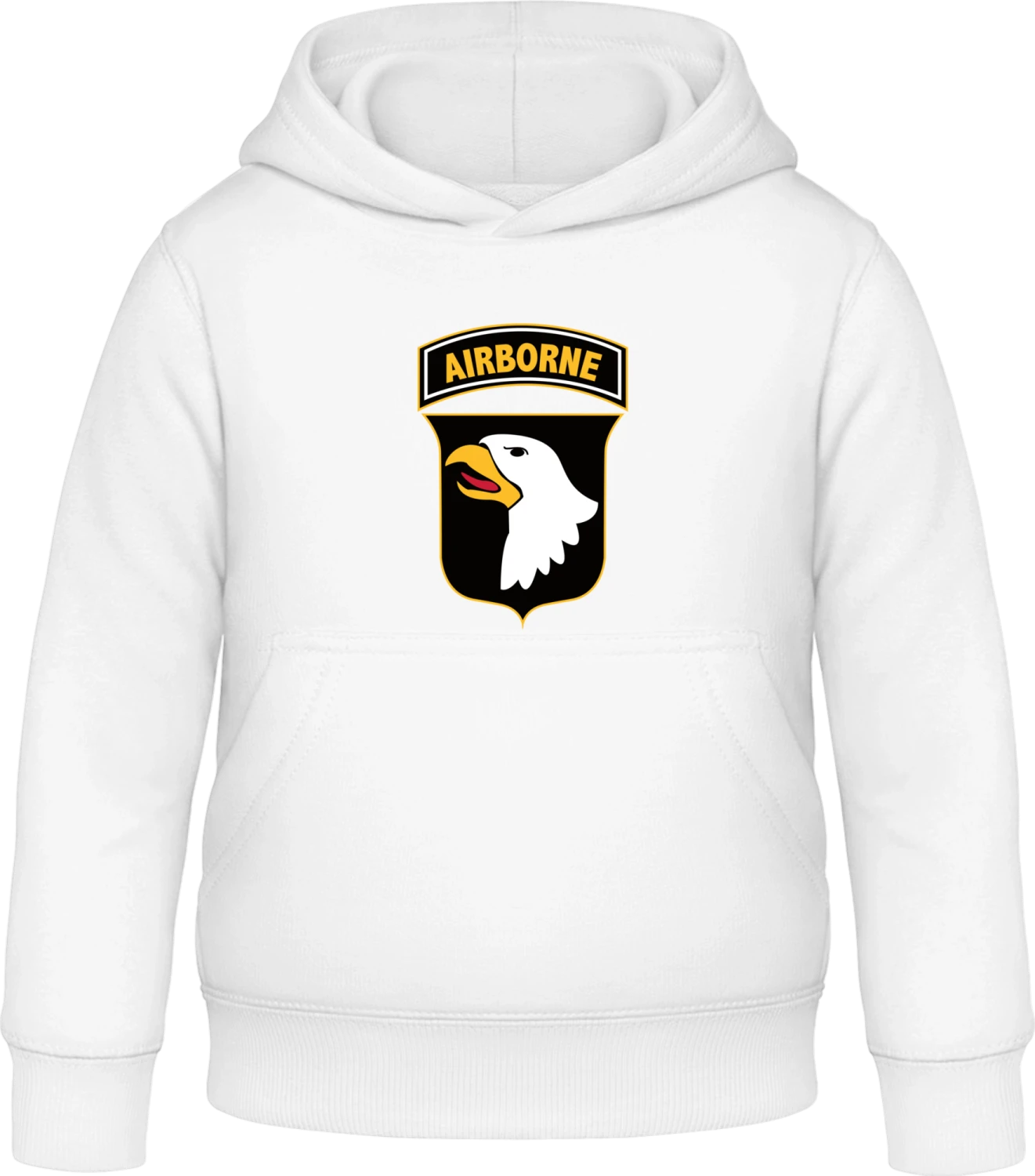 101st Airborne Division - Arctic white Awdis Hoodie Kids - Front