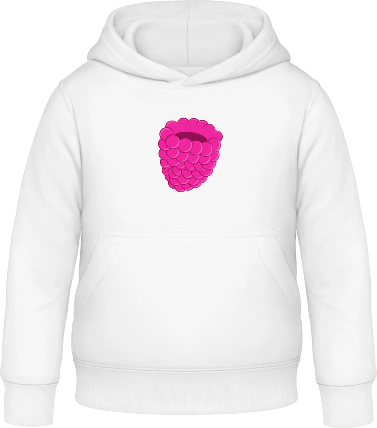 Himbeere - Arctic white Awdis Hoodie Kids - Front